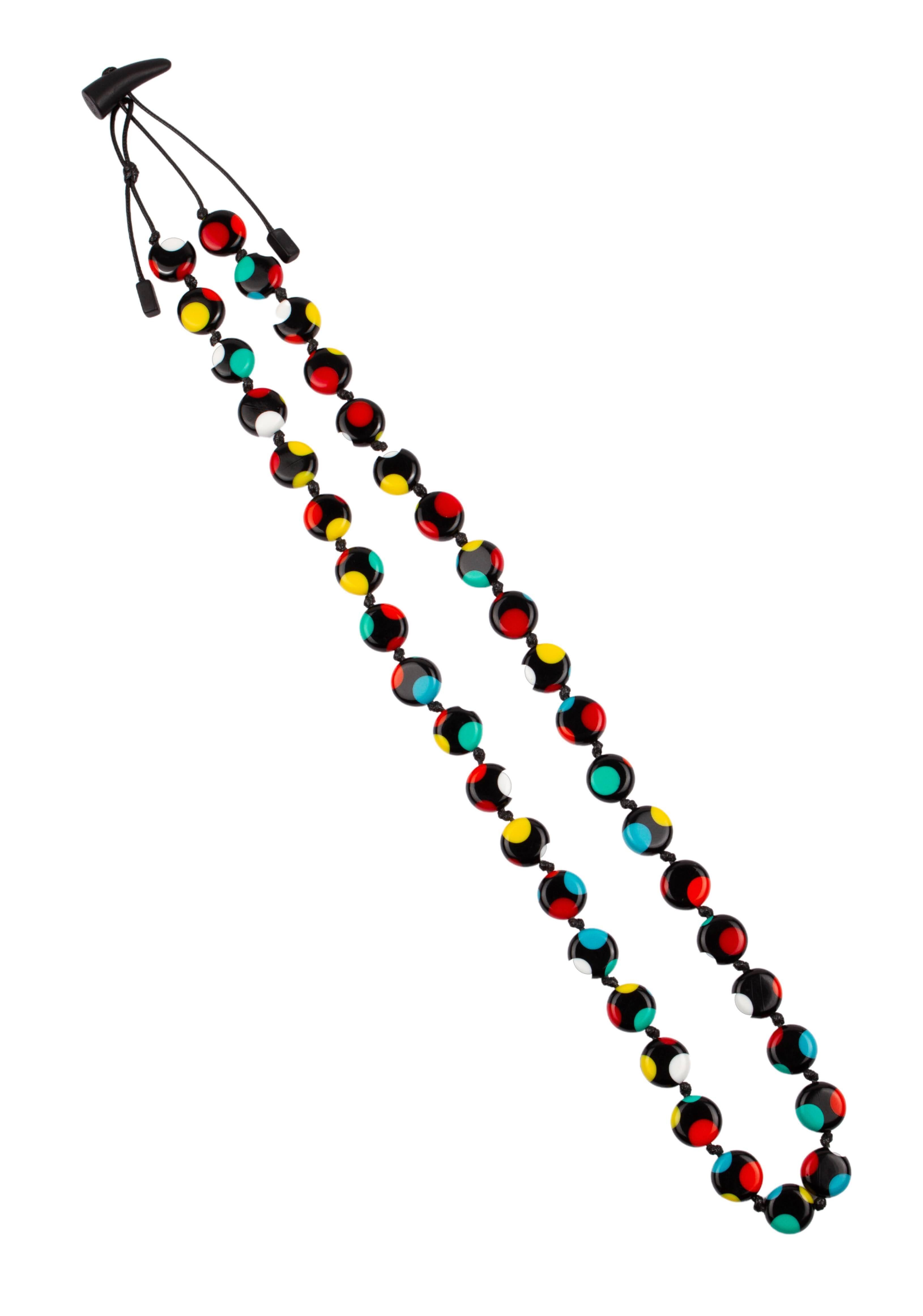 Sobral - Dots "Obsession" Multi Colour Resin Necklace ( 005359 )