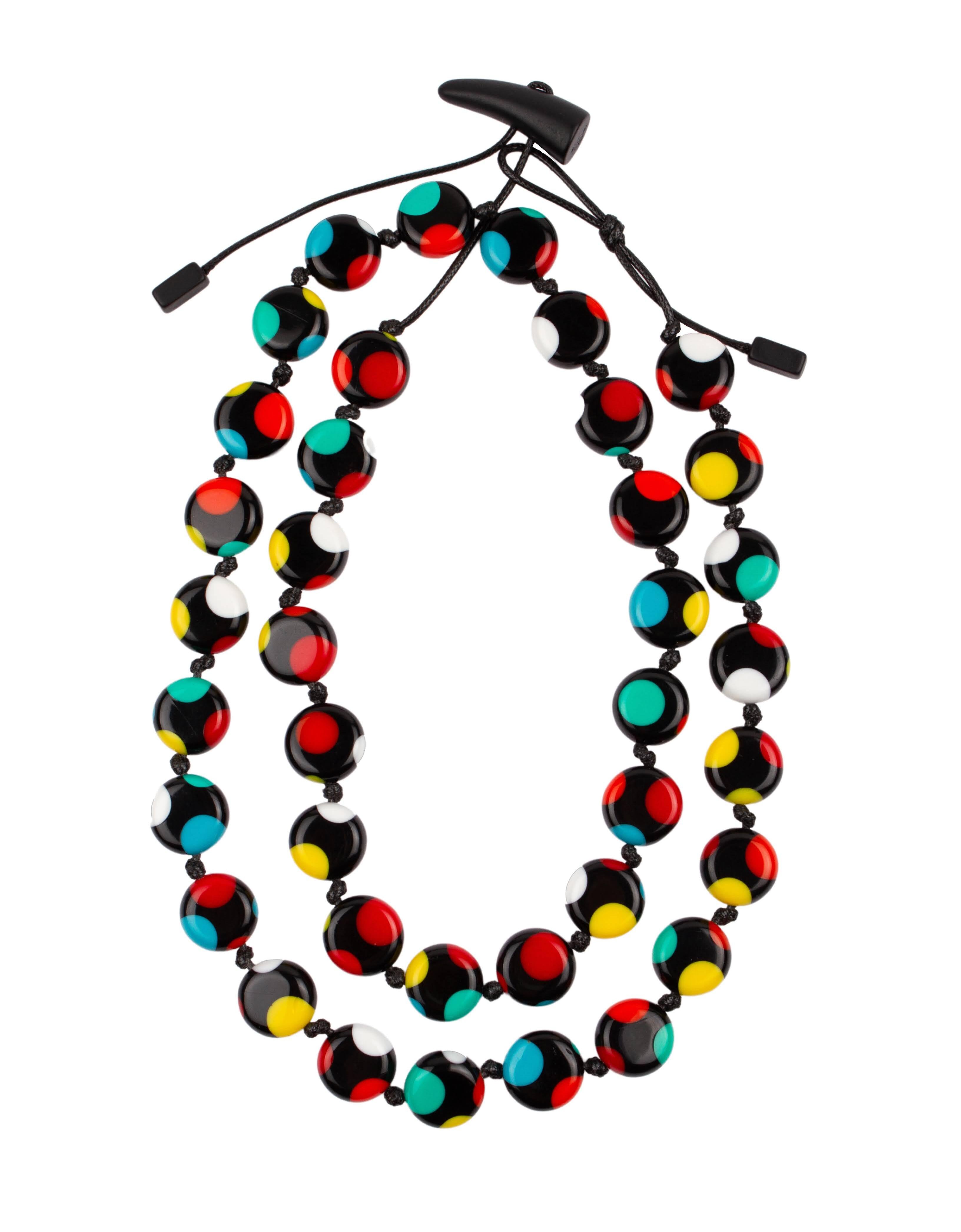 Sobral - Dots "Obsession" Multi Colour Resin Necklace ( 005359 )