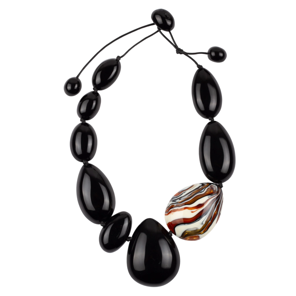 Sobral - Carmelo & Black "Elen" Resin Necklace ( 005411 )