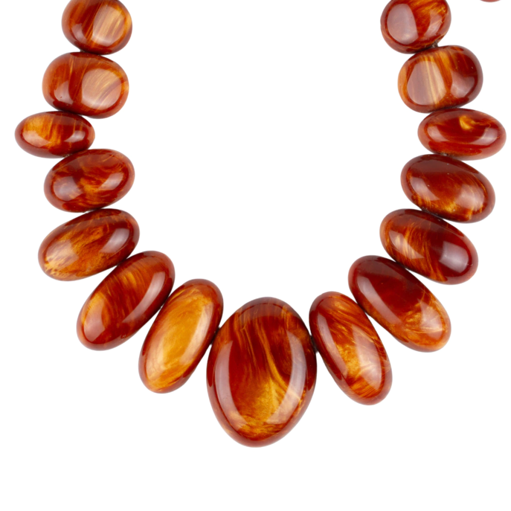 Sobral - Honey "Monica" Resin Necklace ( 005412 )