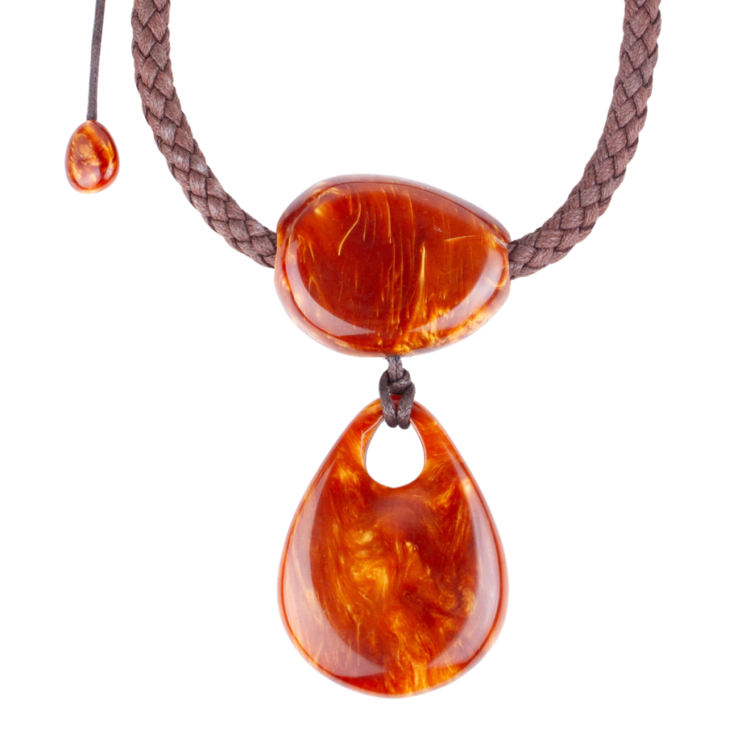 Sobral - Honey "Bee" Resin Necklace ( 005504 )