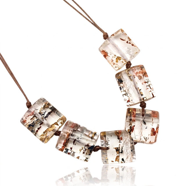 Sobral - Minas Gerais "Capitólio" Resin Necklace ( 005544 )