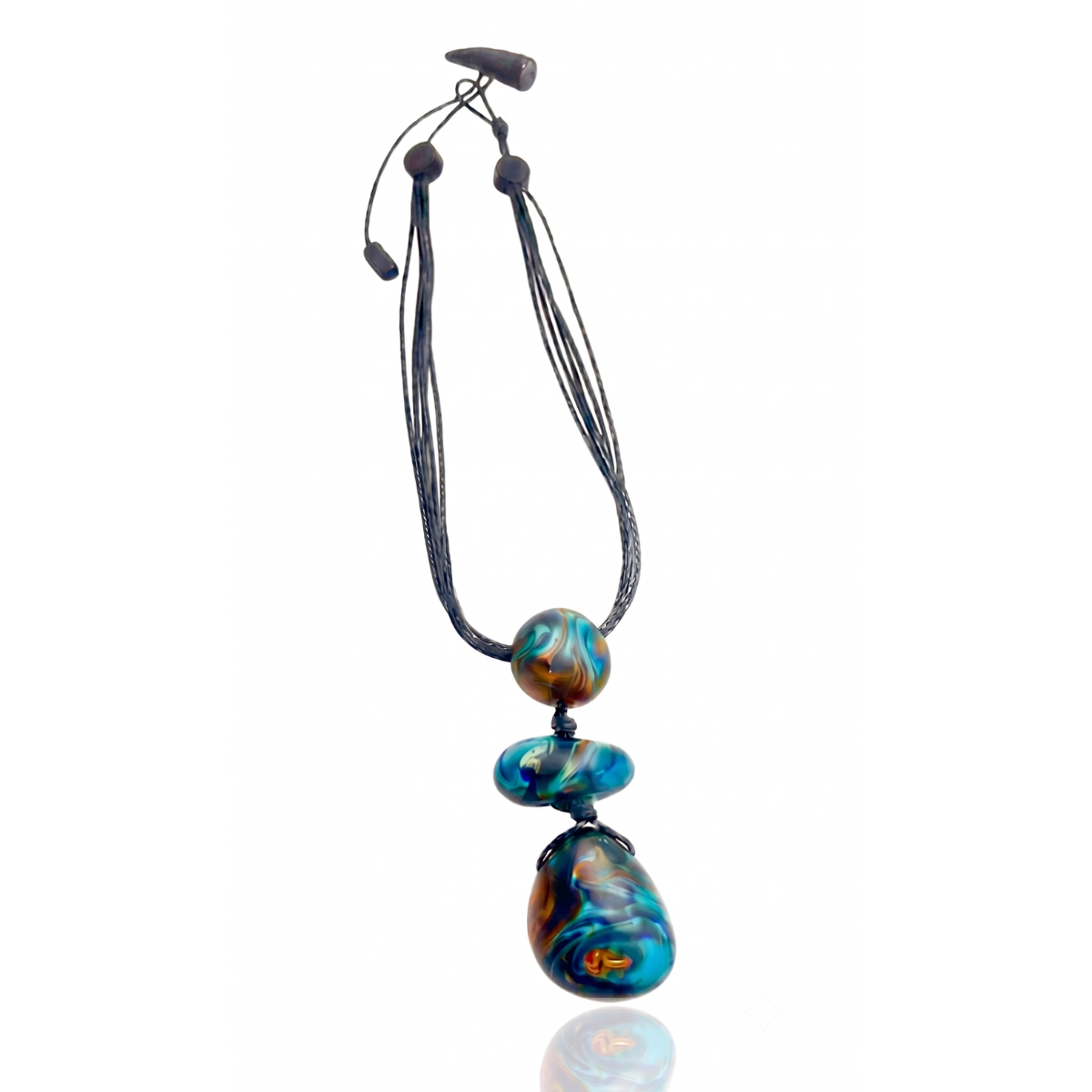 Sobral - Noite Estrelada "Arles" Resin Necklace ( 005548 )