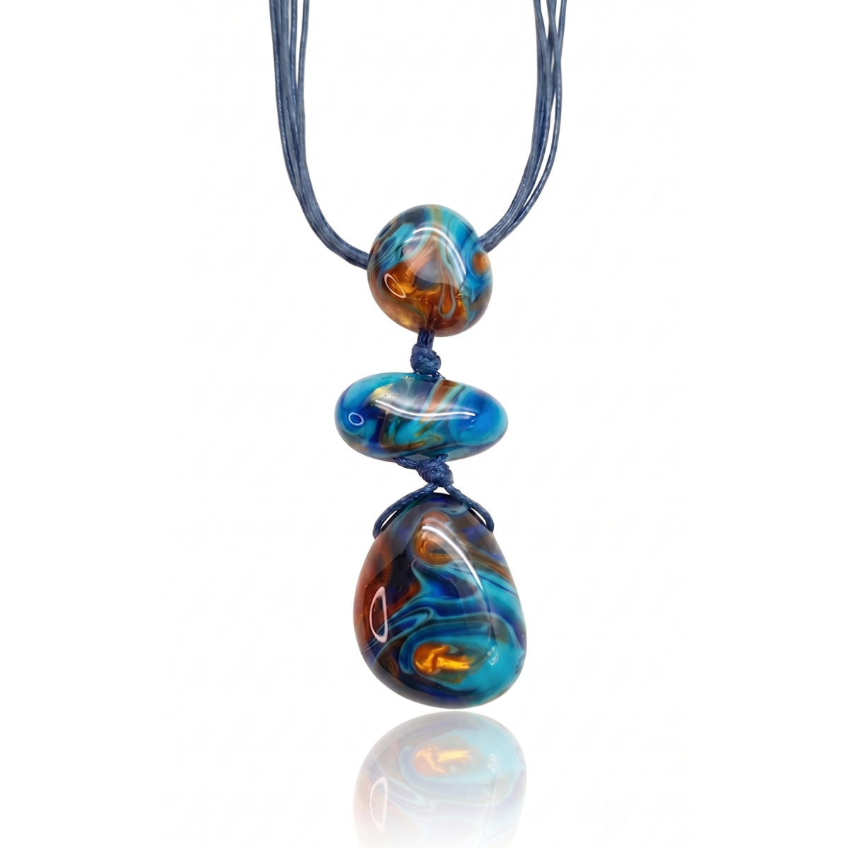 Sobral - Noite Estrelada "Arles" Resin Necklace ( 005548 )
