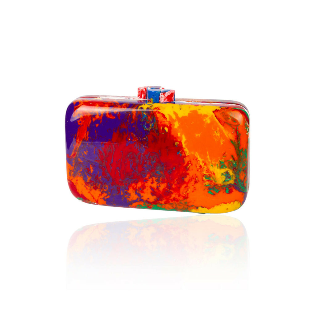 Sobral - Multi-Colour "Linda Purse" Pollock Resin Clutch Bag ( 005290 )