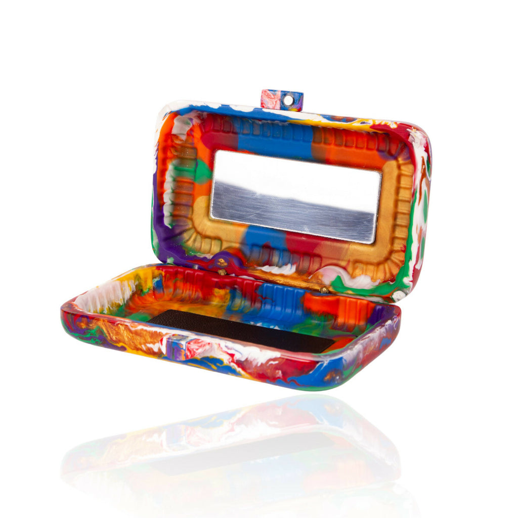 Sobral - Multi-Colour "Linda Purse" Pollock Resin Clutch Bag ( 005290 )