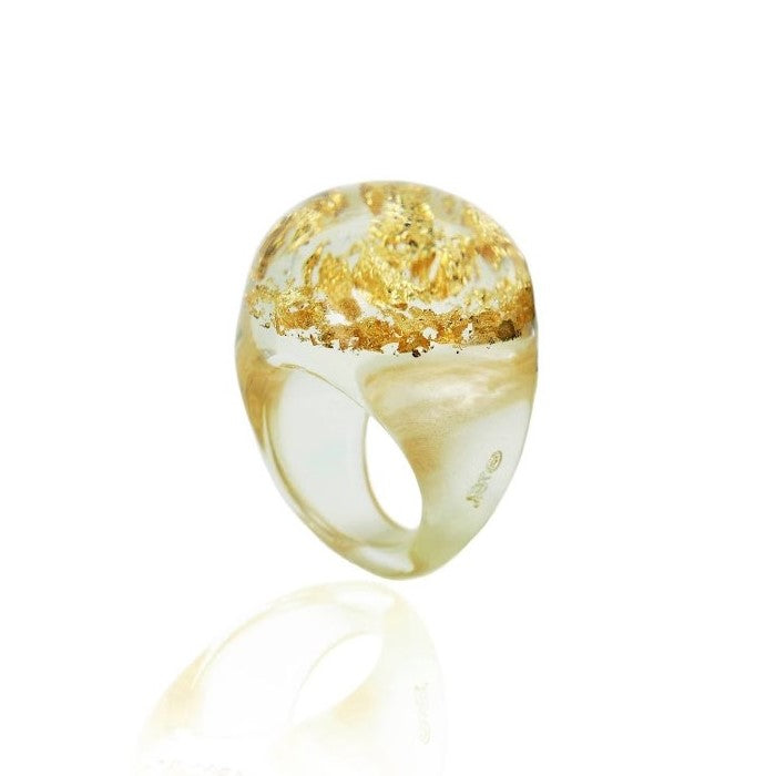 Sobral - Metalique "Apolo" Resin Ring ( 002836 ) - Size UK R / US 9