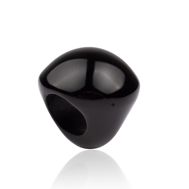 Sobral - Mix 2023 "Sintonia" Black Resin Ring ( 003598 ) - Size UK P / US 7.5