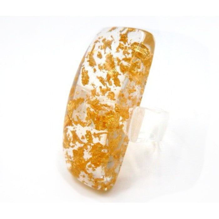 Sobral - Metalique "Sandra" Resin Ring ( 004769 ) - Size UK R / US 8.5