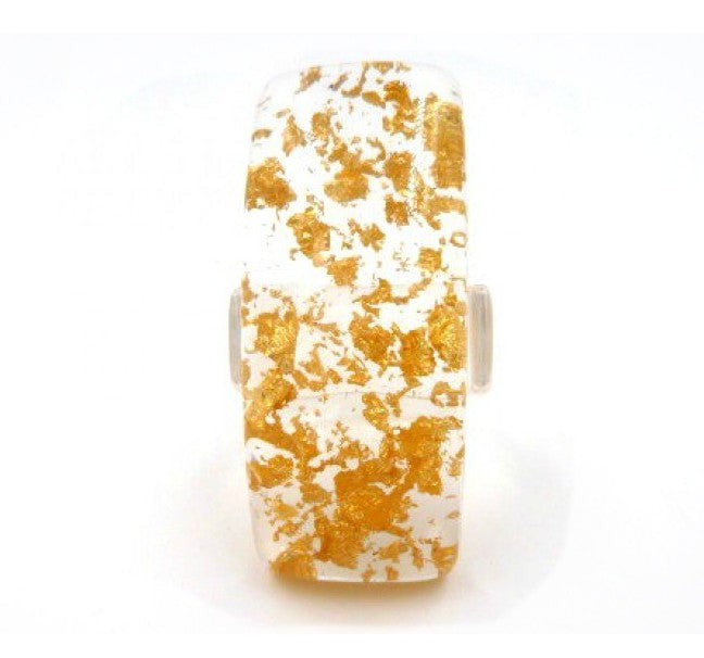 Sobral - Metalique "Sandra" Resin Ring ( 004769 ) - Size UK R / US 8.5