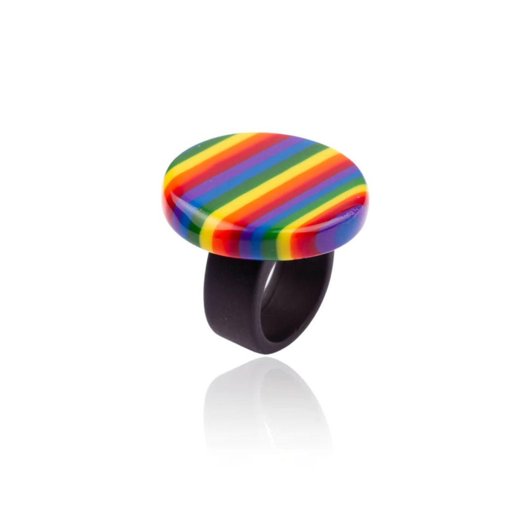 Sobral - Pop Pride "Retalhos" Resin Ring ( 004934 ) - Size UK V / US 10.5