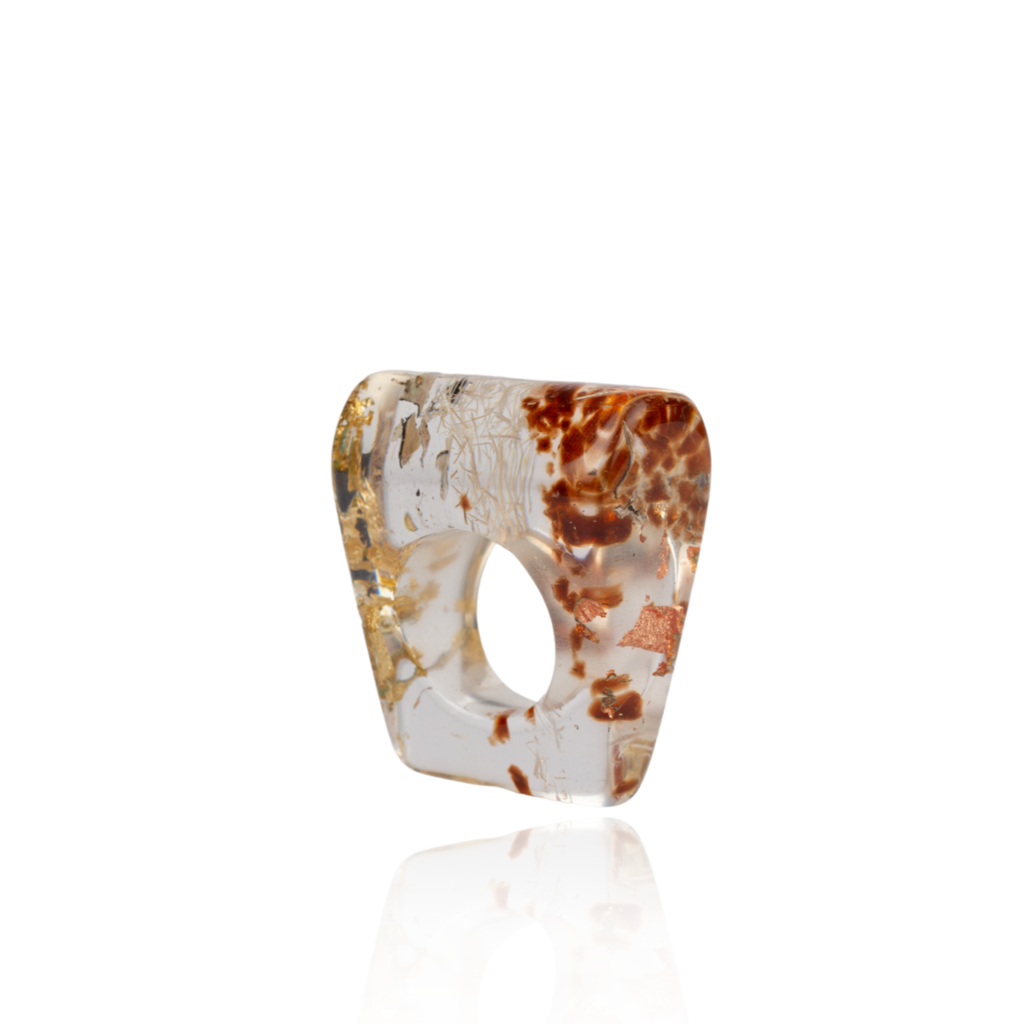 Sobral - Minas Gerais "Araxá" Resin Ring ( 005409 ) - Size UK P / US 7.5