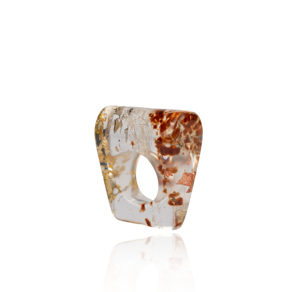 Sobral - Minas Gerais "Araxá" Resin Ring ( 005409 ) - Size UK M / US 6