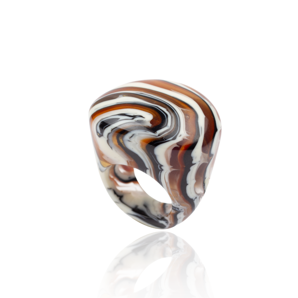 Sobral - Carmelo "Mares" Resin Ring ( 005417 ) - Size UK M / US 6