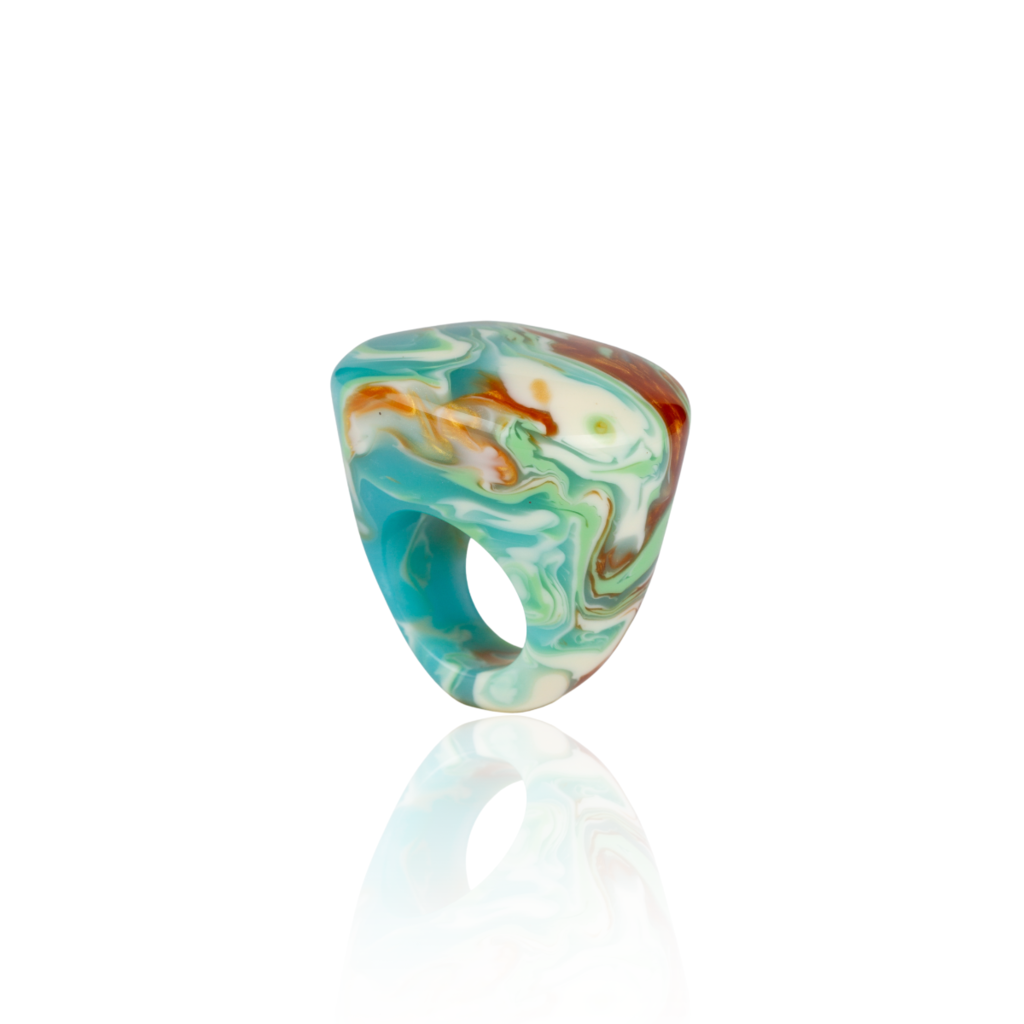 Sobral - Eteria "Mares" Resin Ring ( 005417 ) - Size UK N / US 7