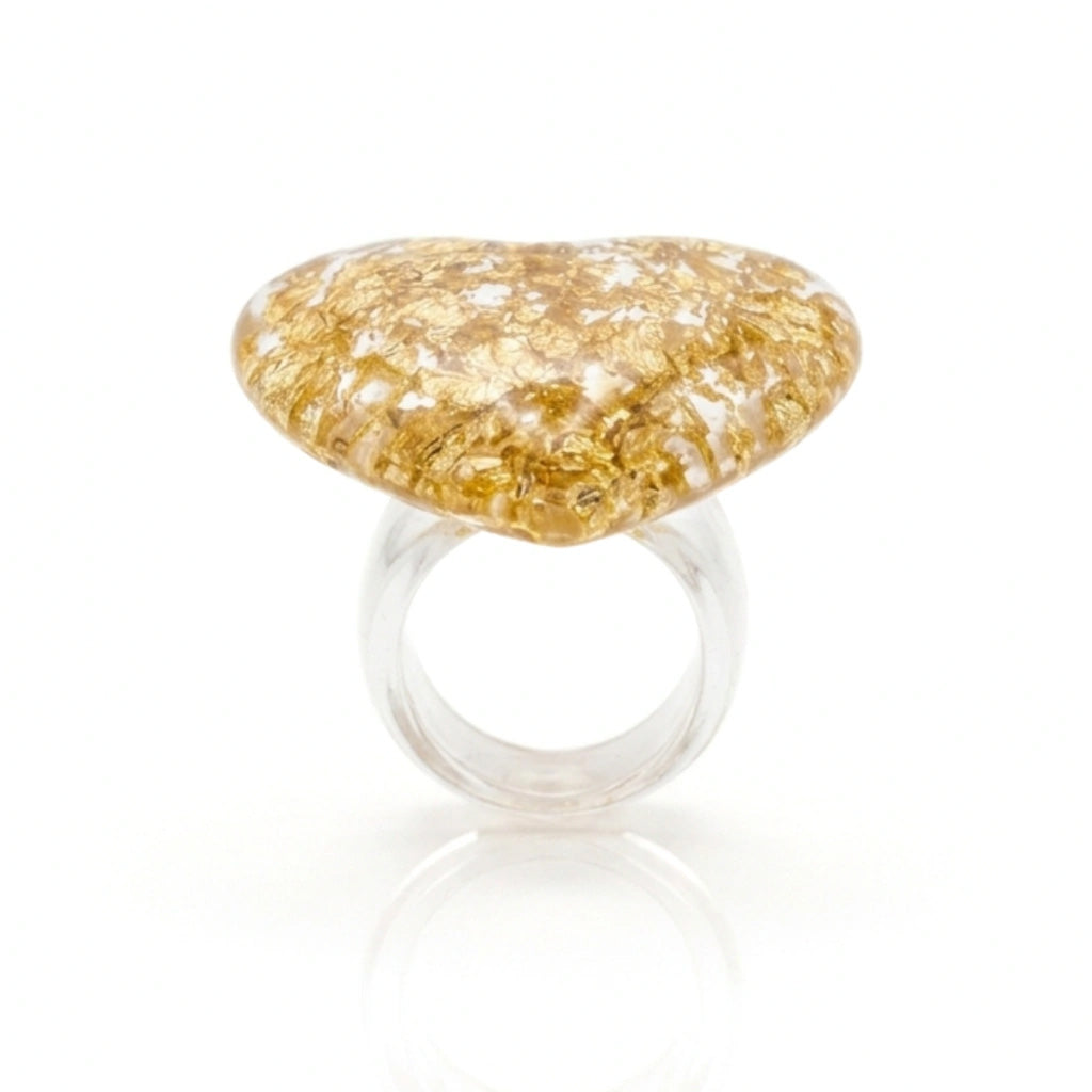 Sobral - Metalique "Mini Ariadne" Resin Ring ( 005543 ) - Size UK X / US 11.5