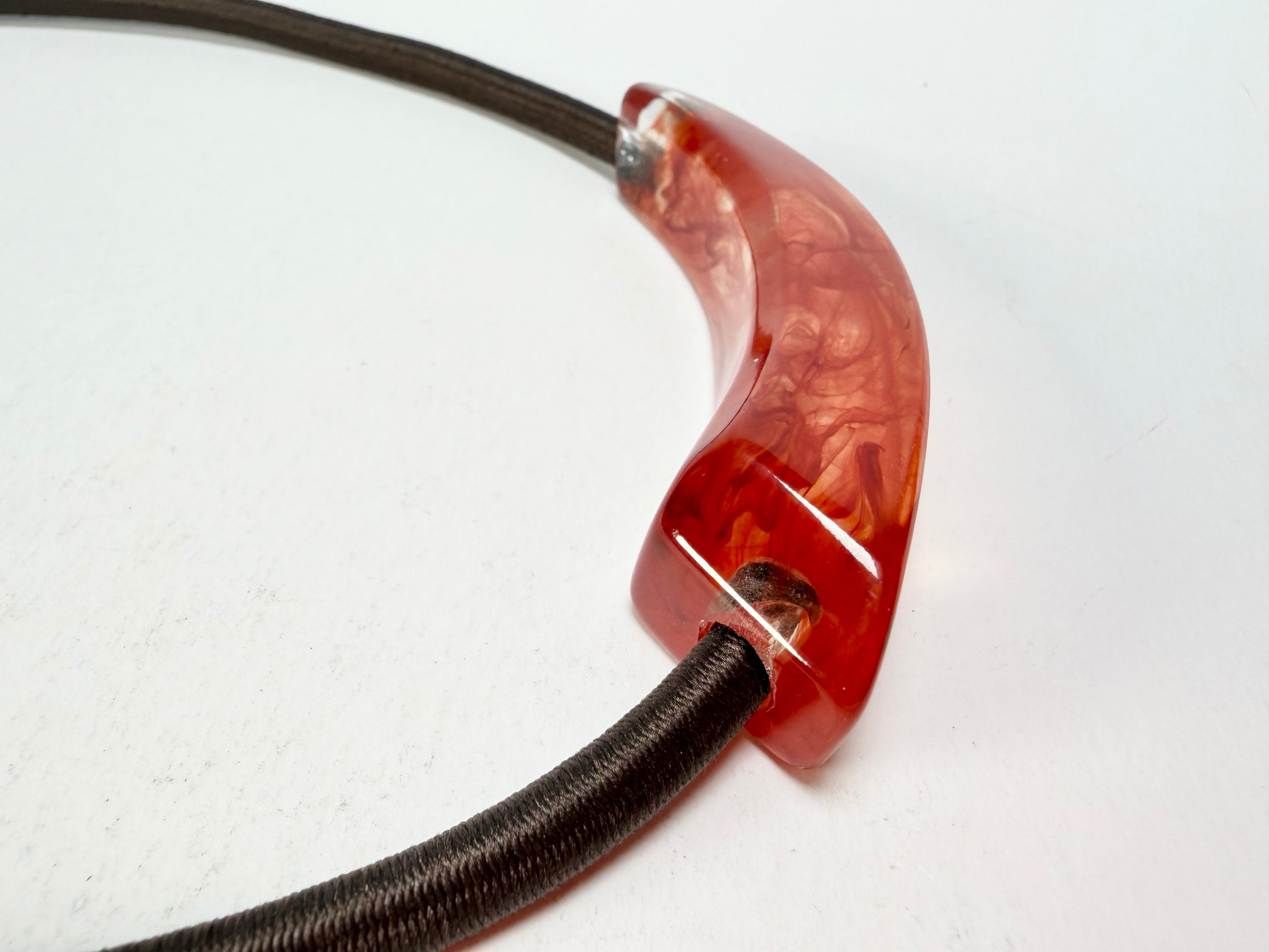Zsiska - Emocion Marble Red Resin Necklace ( 9150150MREDQ01 )