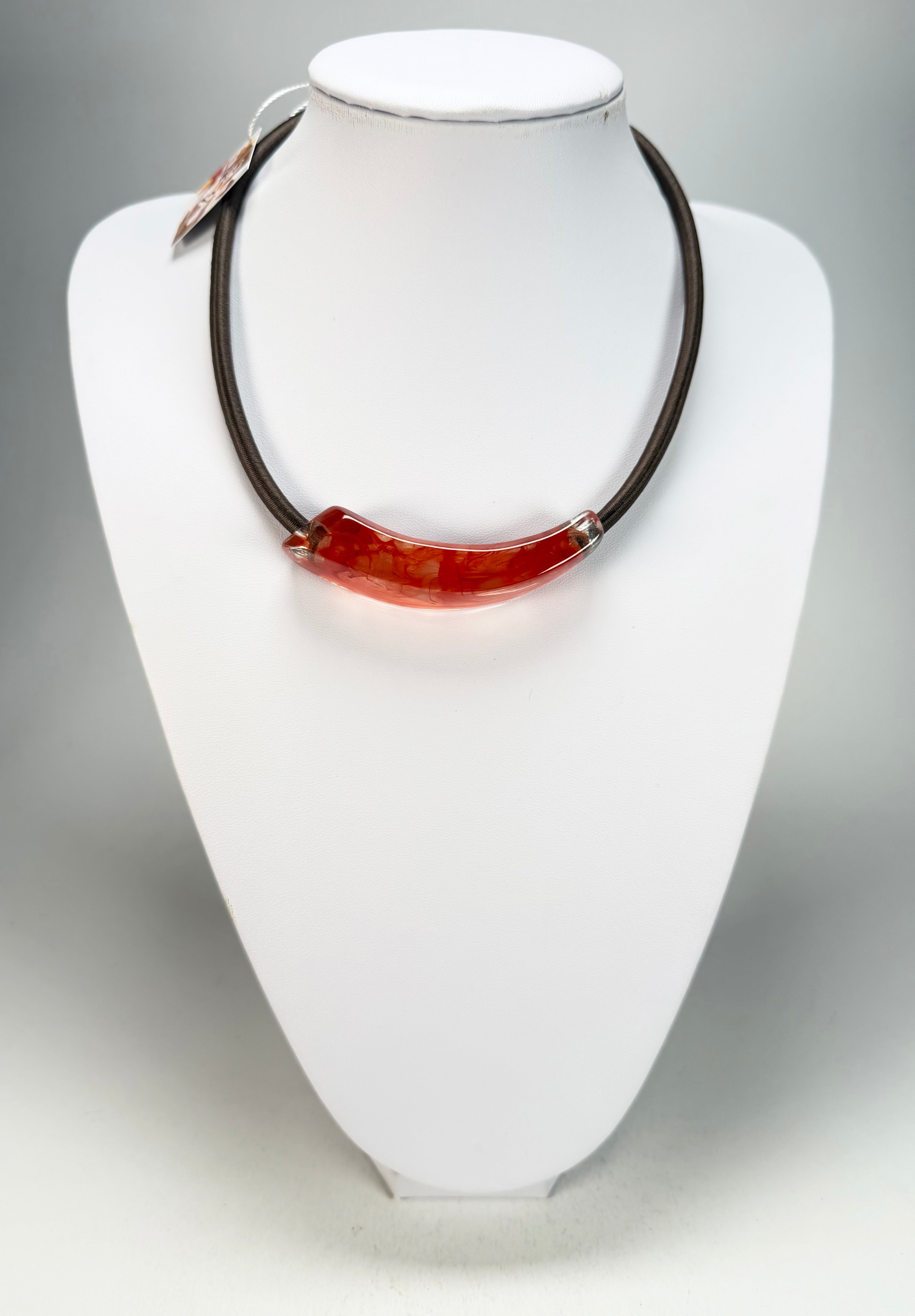Zsiska - Emocion Marble Red Resin Necklace ( 9150150MREDQ01 )