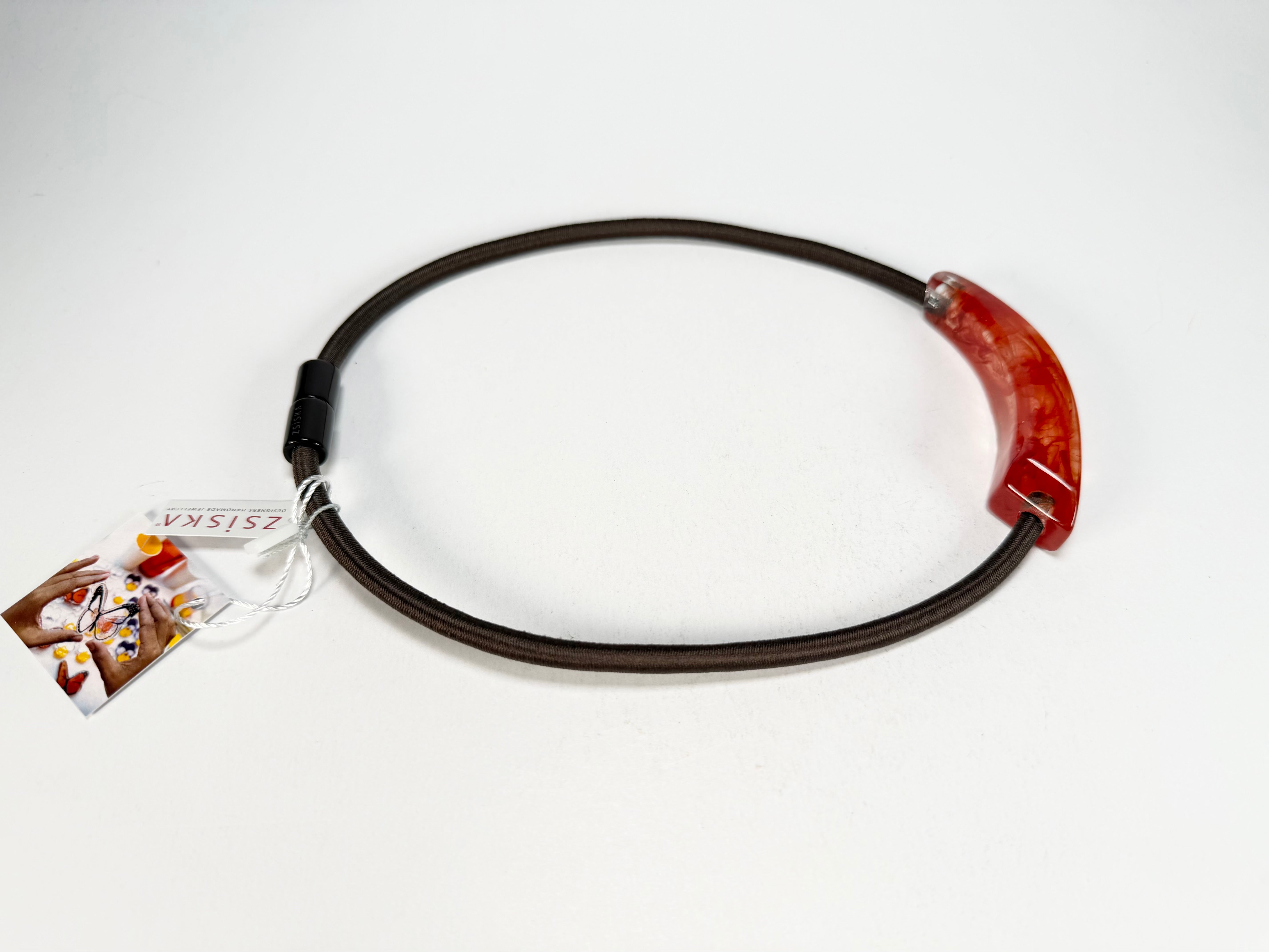 Zsiska - Emocion Marble Red Resin Necklace ( 9150150MREDQ01 )