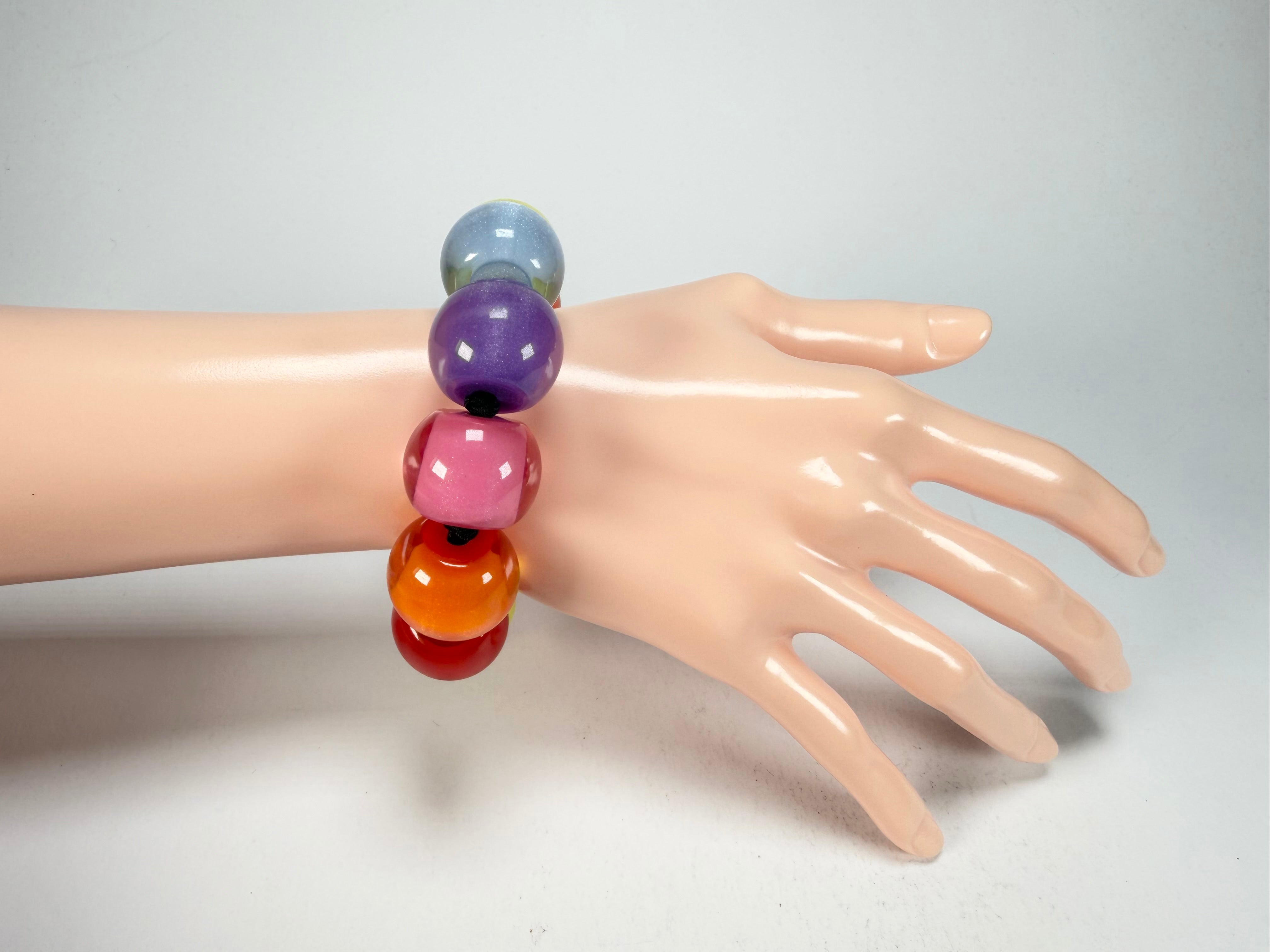Zsiska - Colourful Beads Spectrum 11 Medium Bead Resin Bracelet ( 40103010400Q11 )