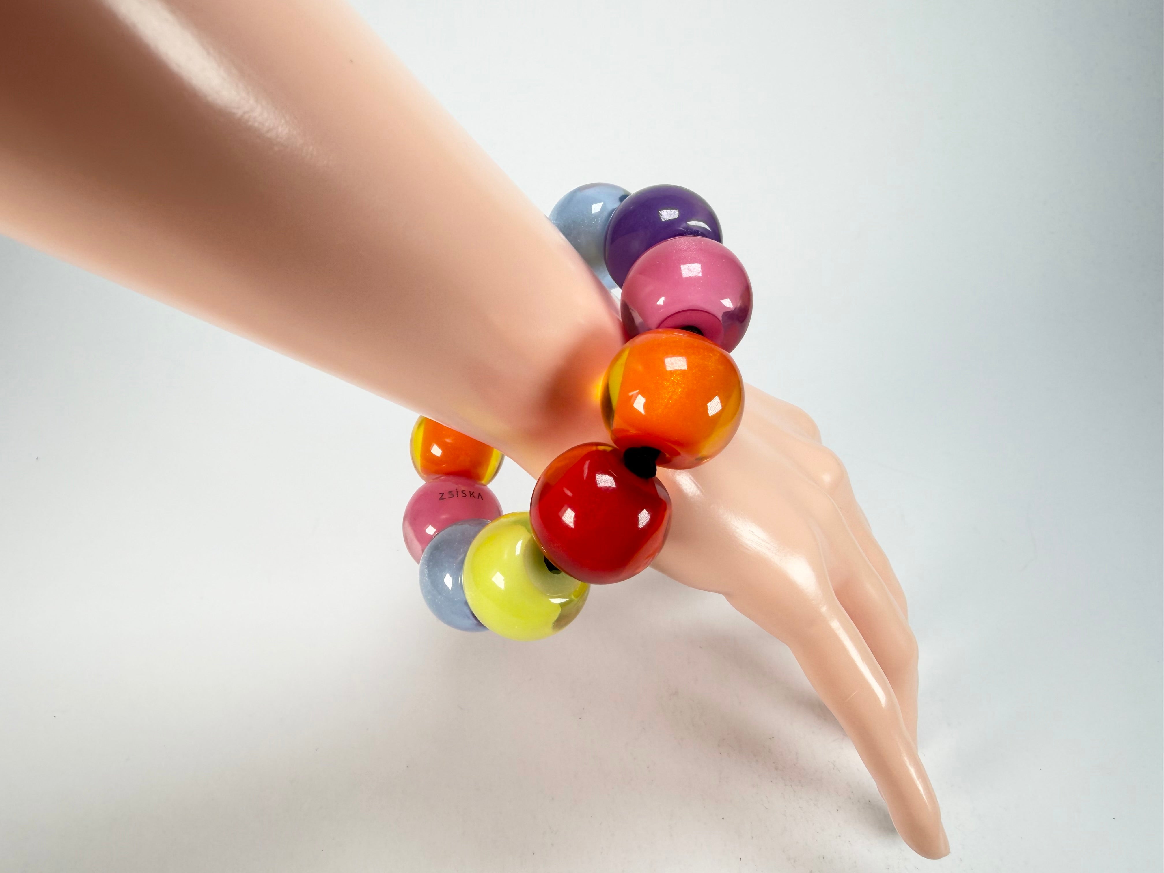 Zsiska - Colourful Beads Spectrum 11 Medium Bead Resin Bracelet ( 40103010400Q11 )
