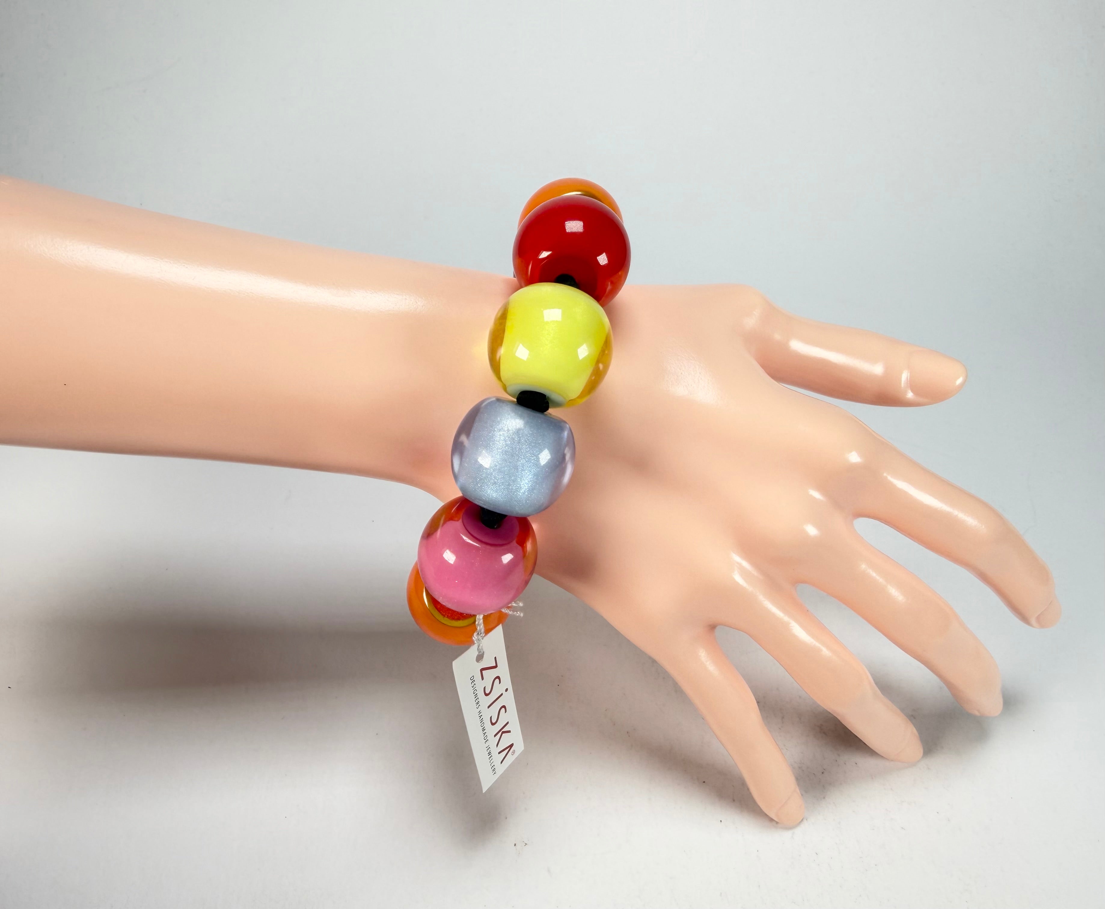 Zsiska - Colourful Beads Spectrum 11 Medium Bead Resin Bracelet ( 40103010400Q11 )