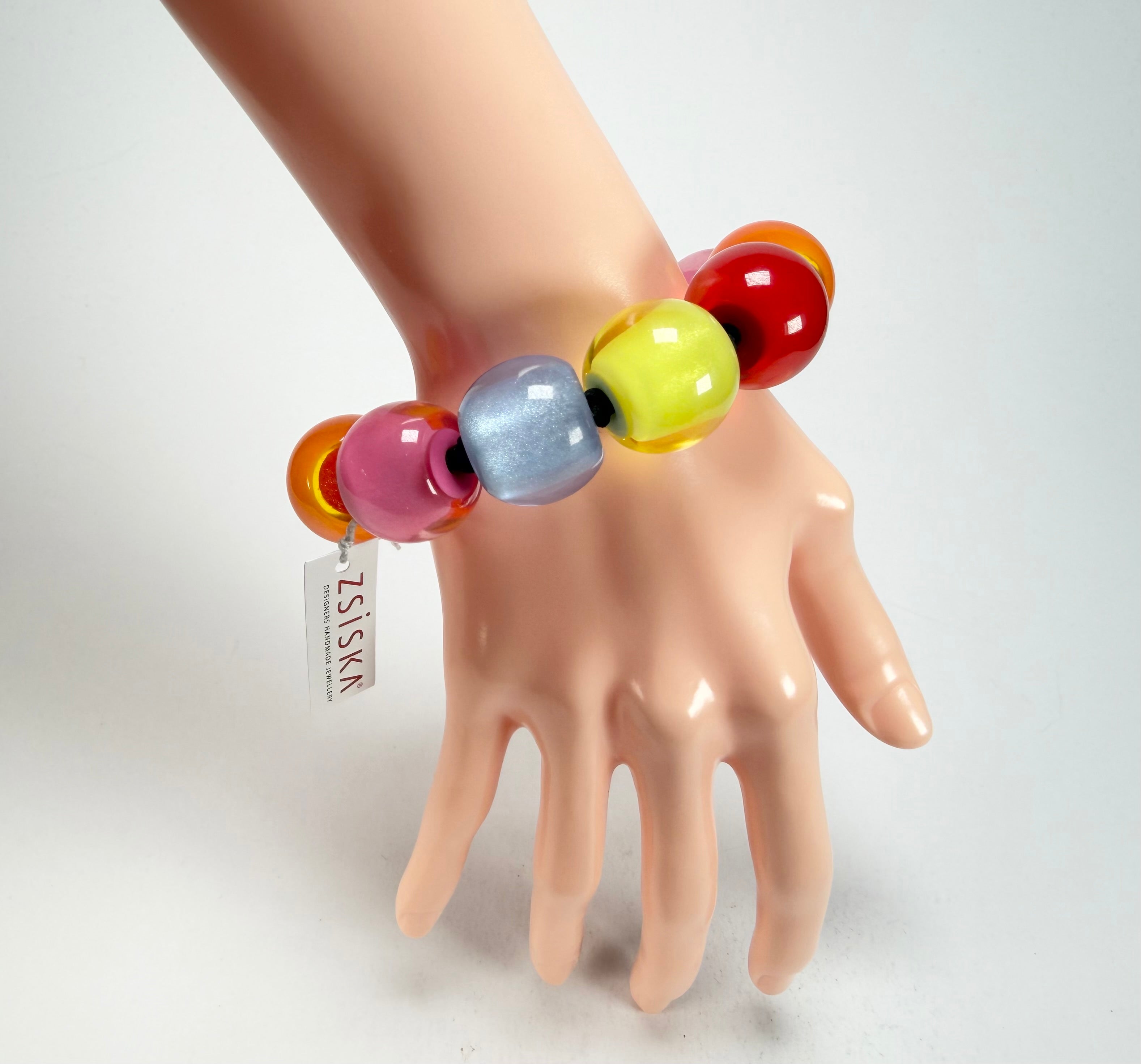 Zsiska - Colourful Beads Spectrum 11 Medium Bead Resin Bracelet ( 40103010400Q11 )