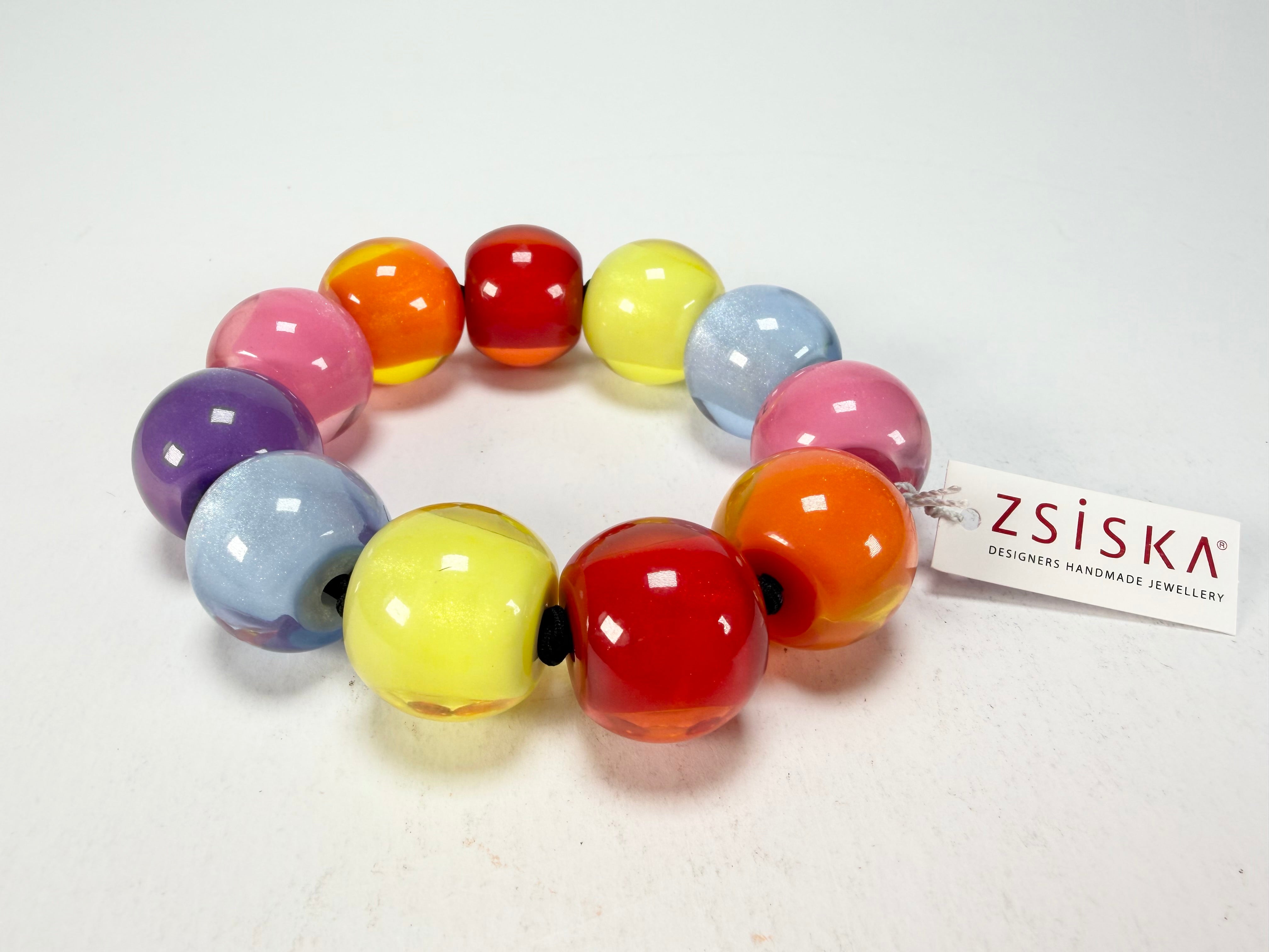 Zsiska - Colourful Beads Spectrum 11 Medium Bead Resin Bracelet ( 40103010400Q11 )