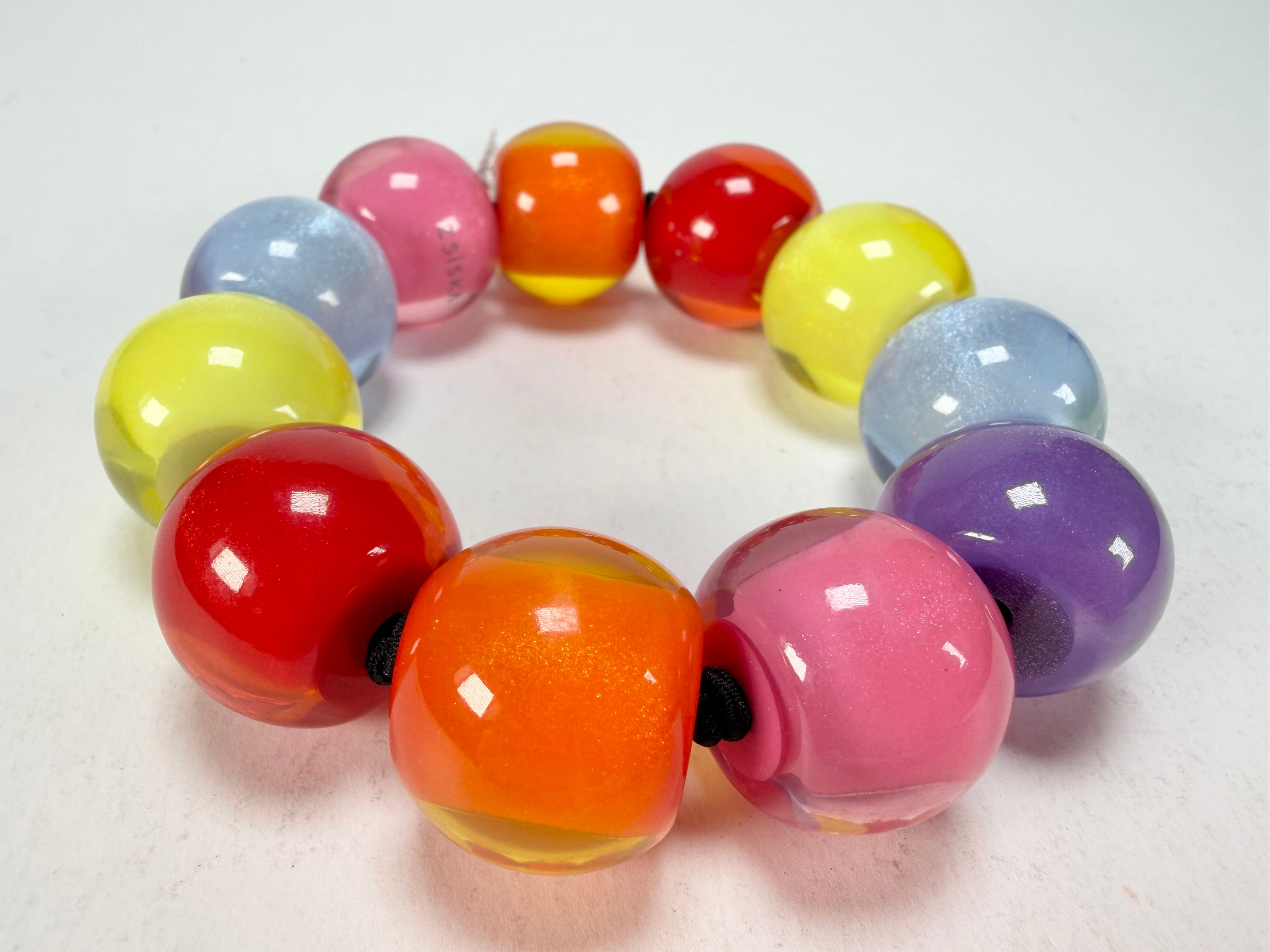 Zsiska - Colourful Beads Spectrum 11 Medium Bead Resin Bracelet ( 40103010400Q11 )