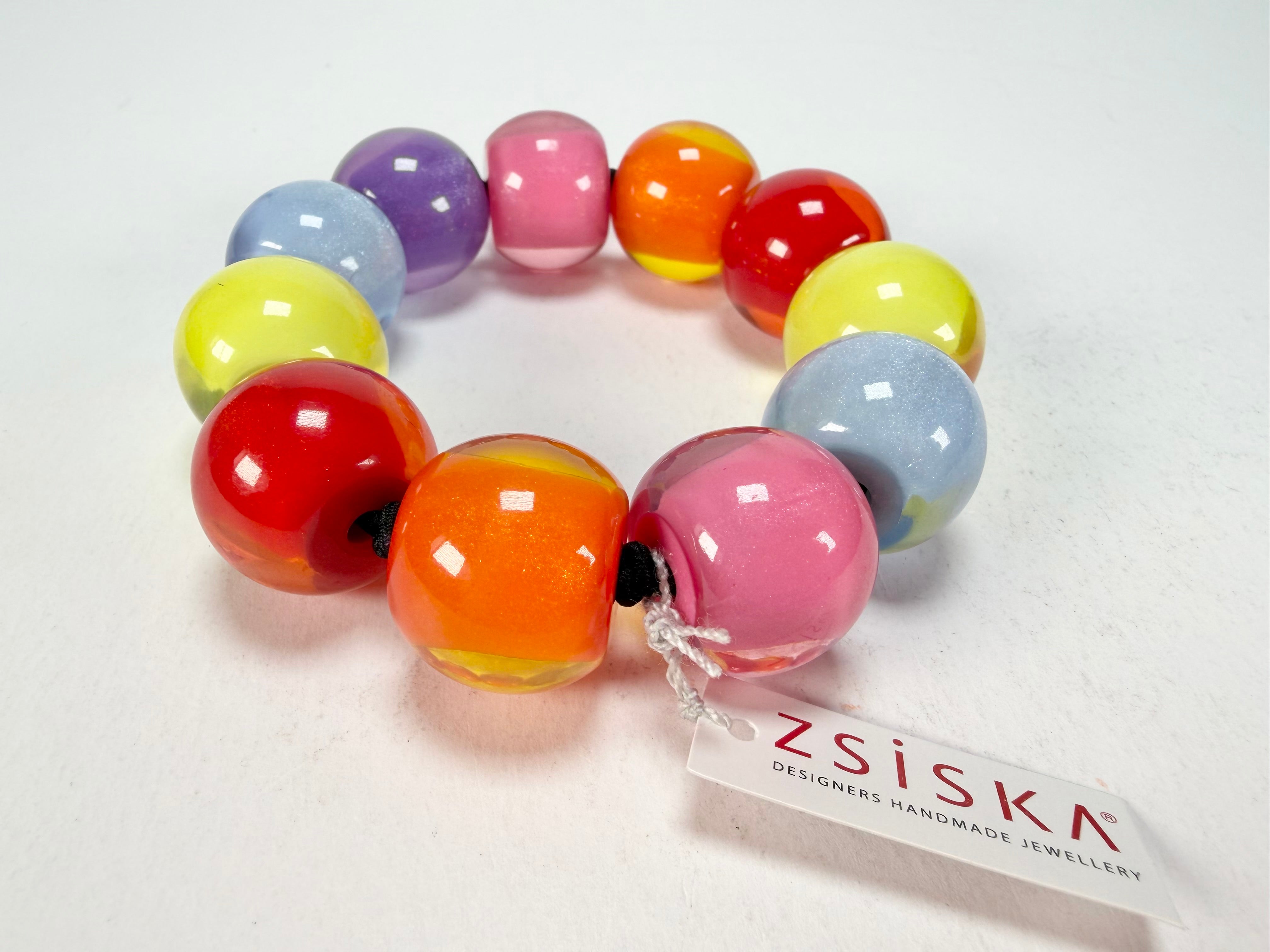 Zsiska - Colourful Beads Spectrum 11 Medium Bead Resin Bracelet ( 40103010400Q11 )