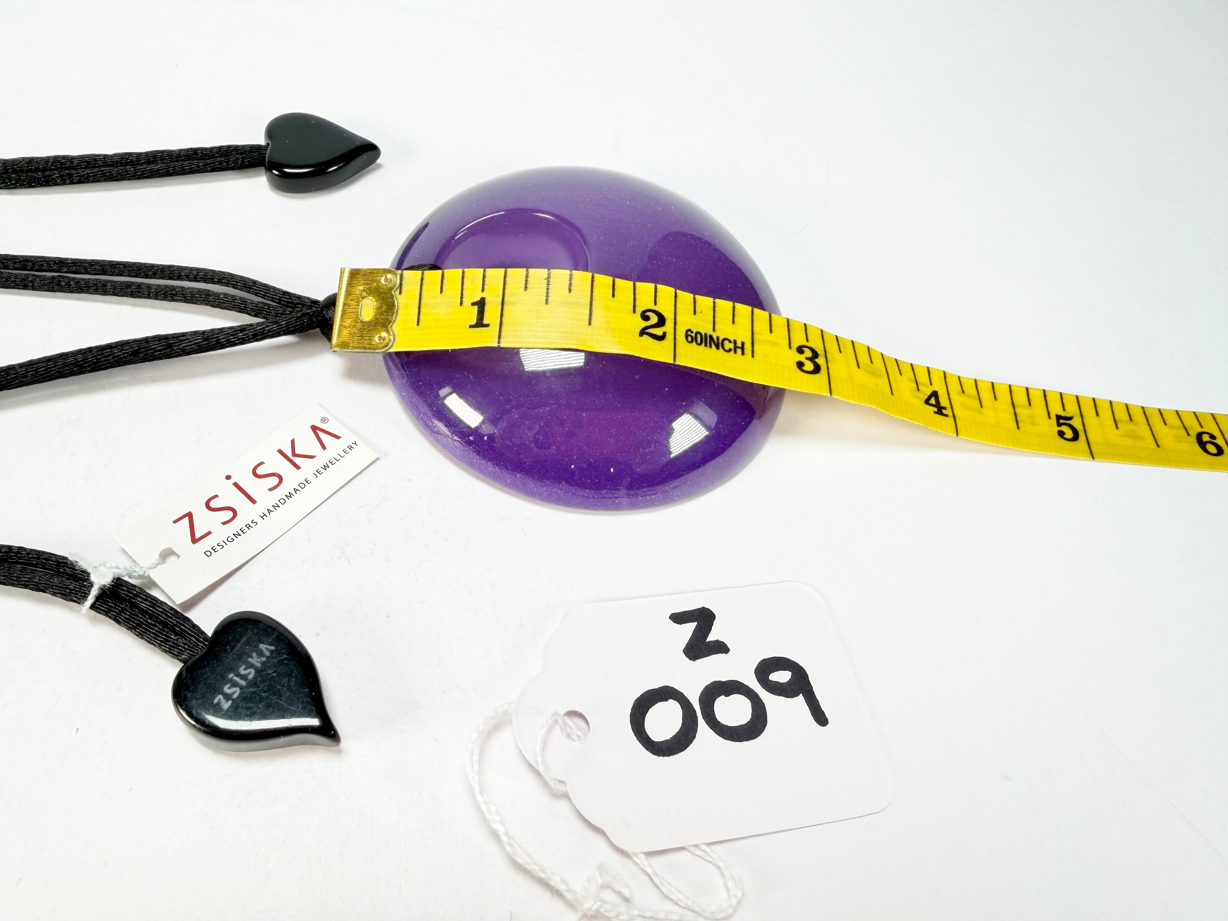 Zsiska - Colourful Statement "Pendant" Purple Resin Necklace ( 40102049018Q00 )