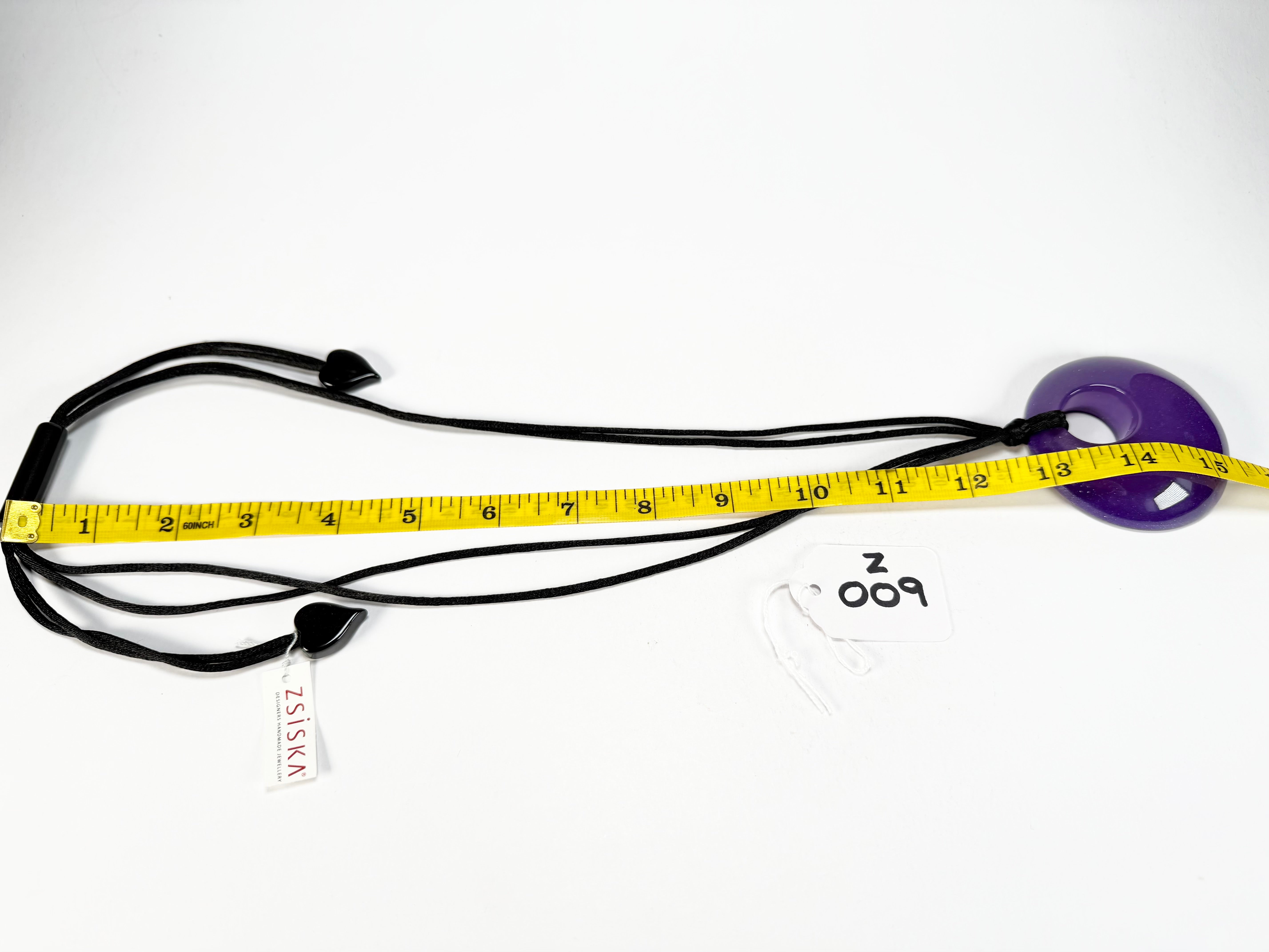 Zsiska - Colourful Statement "Pendant" Purple Resin Necklace ( 40102049018Q00 )