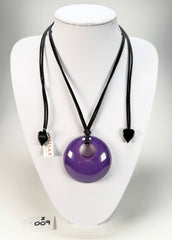 Zsiska - Colourful Statement "Pendant" Purple Resin Necklace ( 40102049018Q00 )