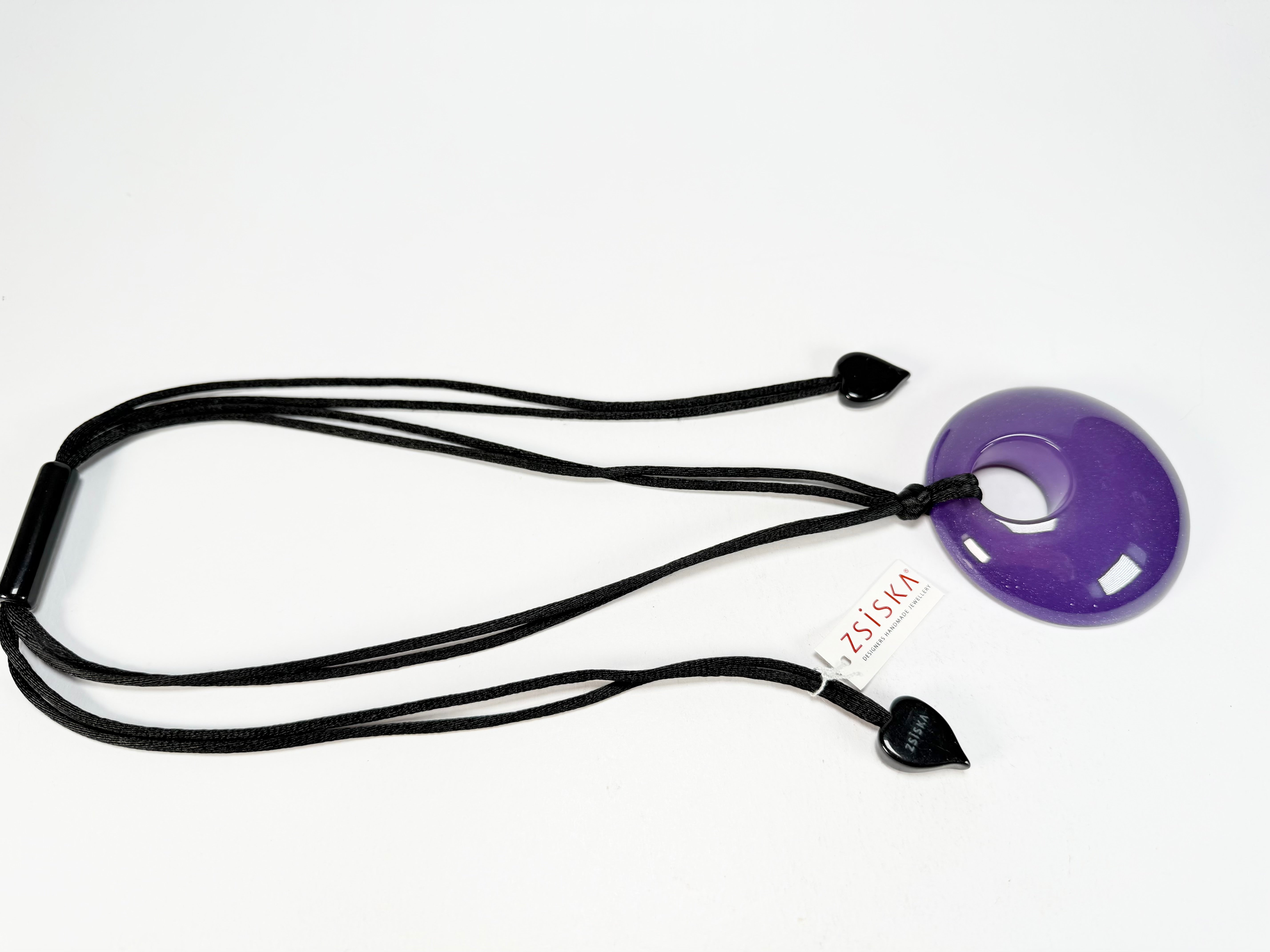 Zsiska - Colourful Statement "Pendant" Purple Resin Necklace ( 40102049018Q00 )