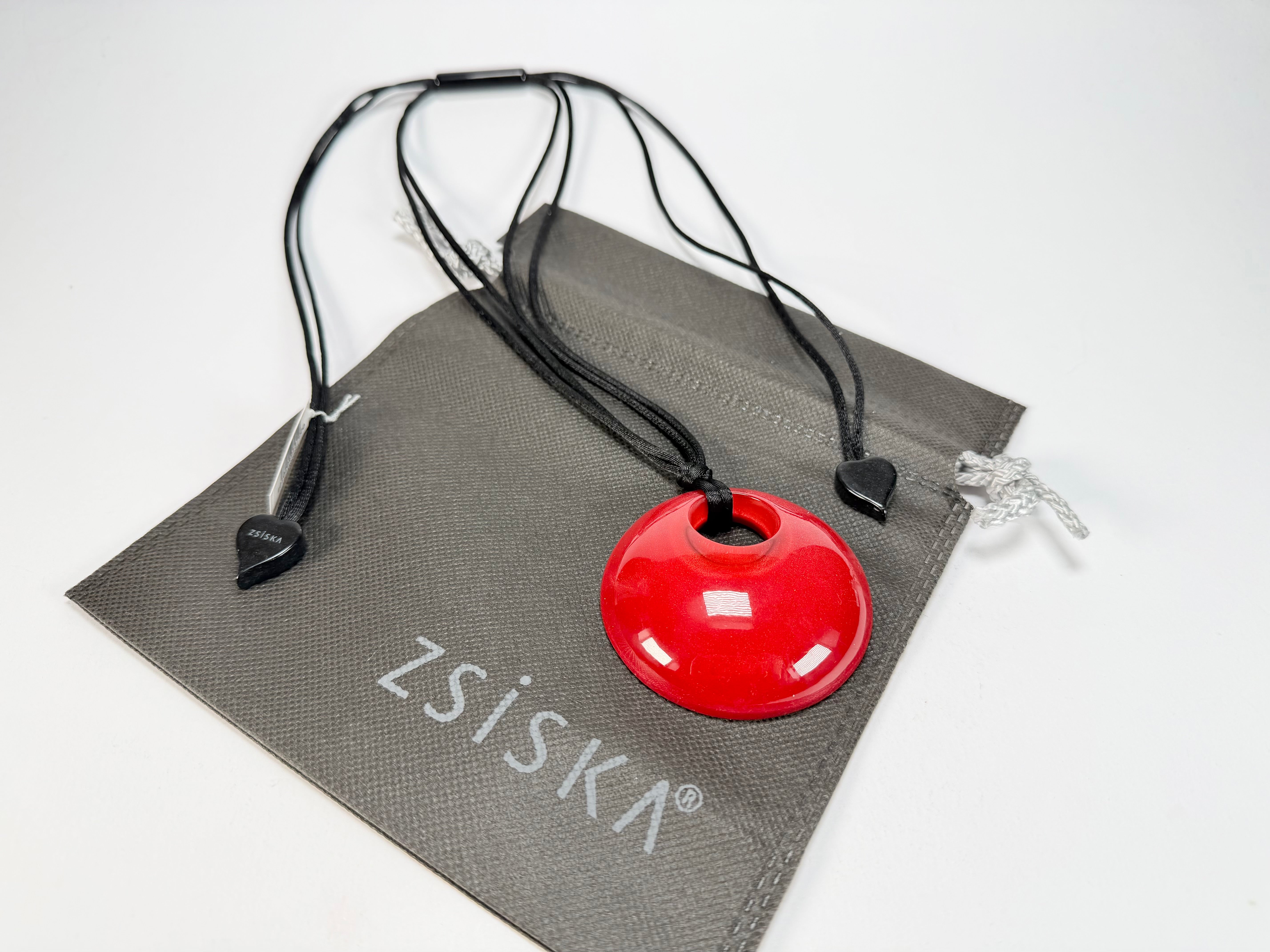 Zsiska - Colourful Statement "Pendant" Red Resin Necklace ( 40102049013Q00 )