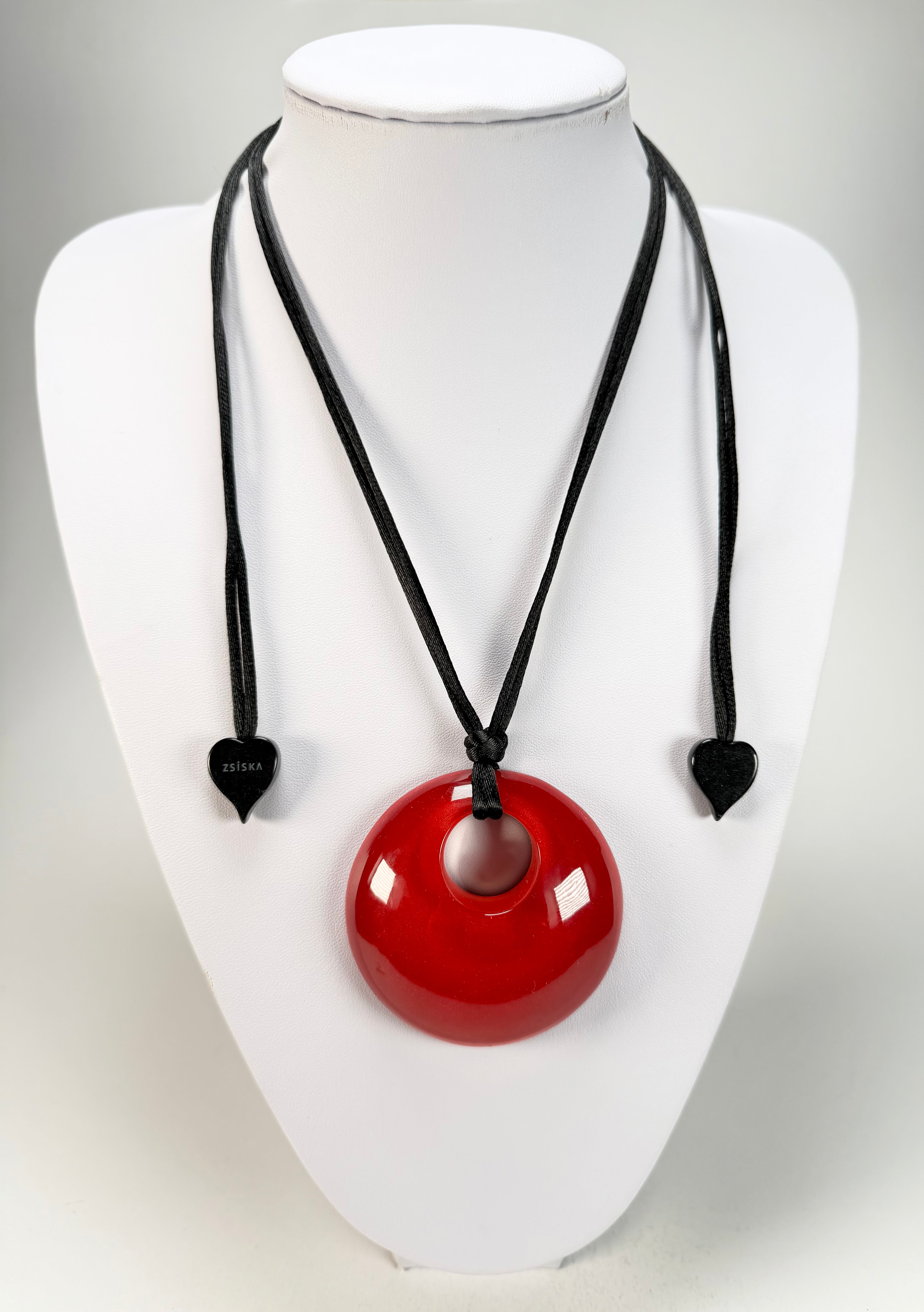 Zsiska - Colourful Statement "Pendant" Red Resin Necklace ( 40102049013Q00 )