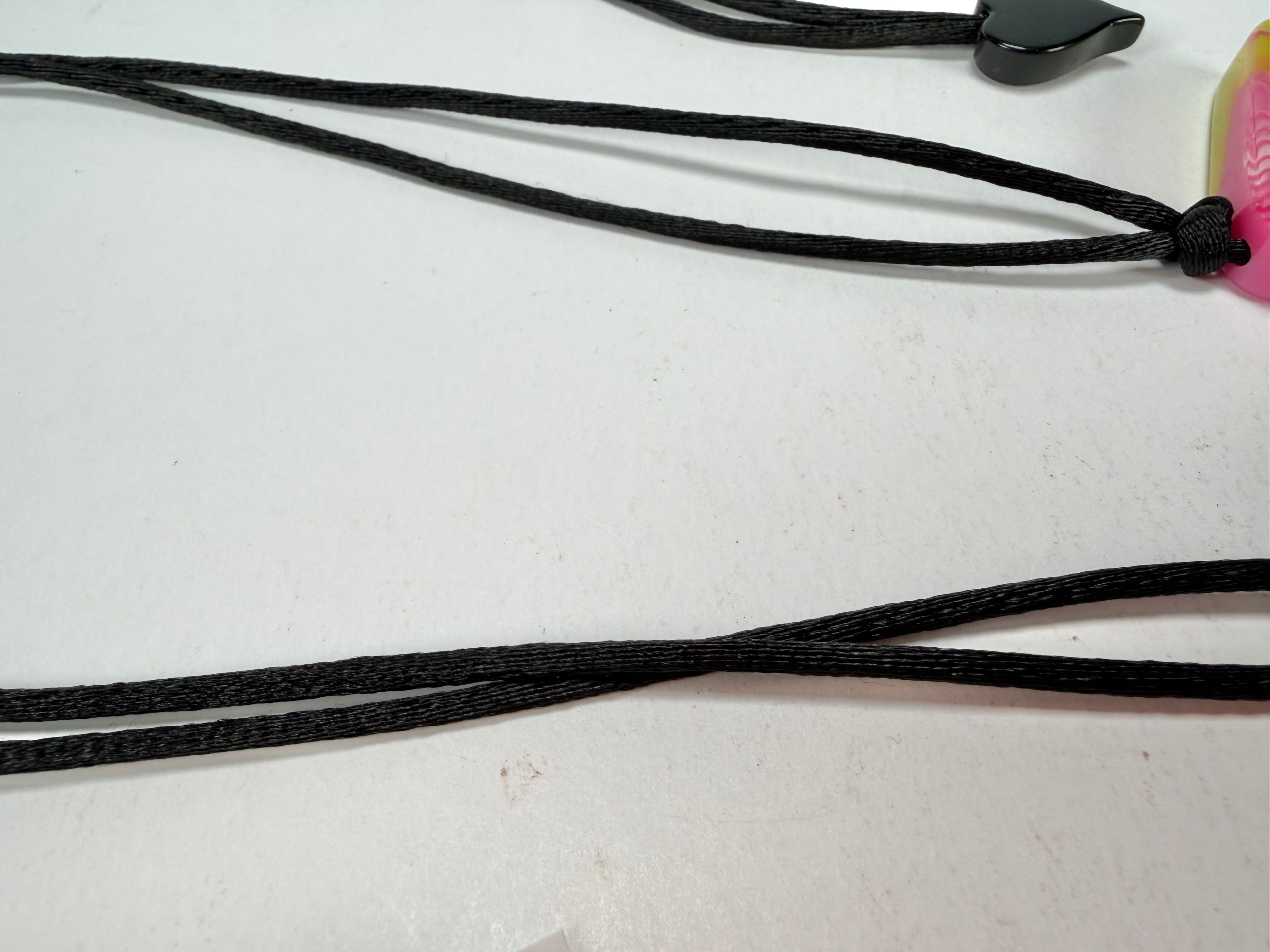 Zsiska - Prim Flora Pink & Yellow 5 Bead Resin Necklace ( 3200102FPINQ05 )