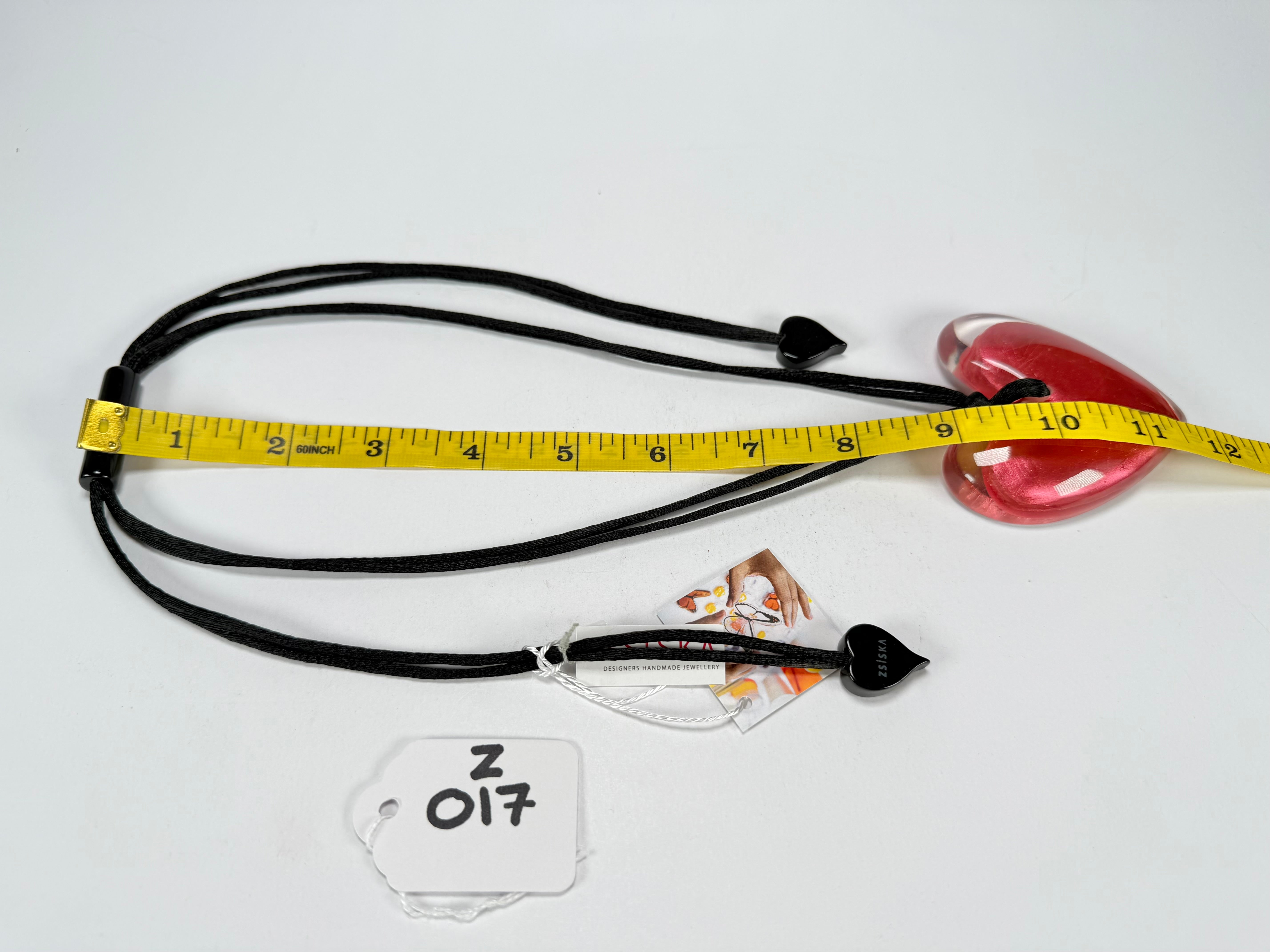 Zsiska - Luxus Pink Heart Pendant Resin Necklace ( 6350205PINKQ00 )