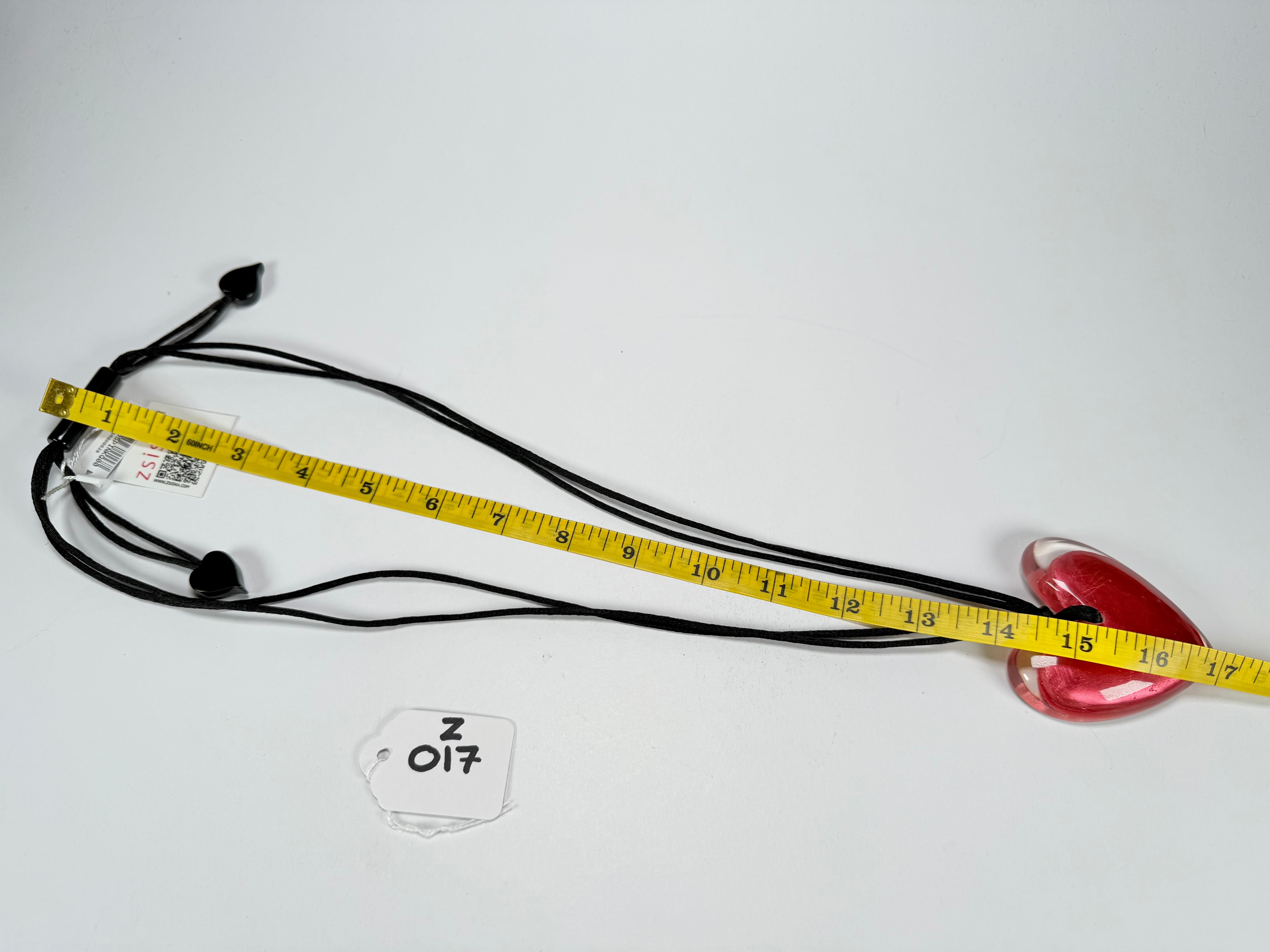 Zsiska - Luxus Pink Heart Pendant Resin Necklace ( 6350205PINKQ00 )