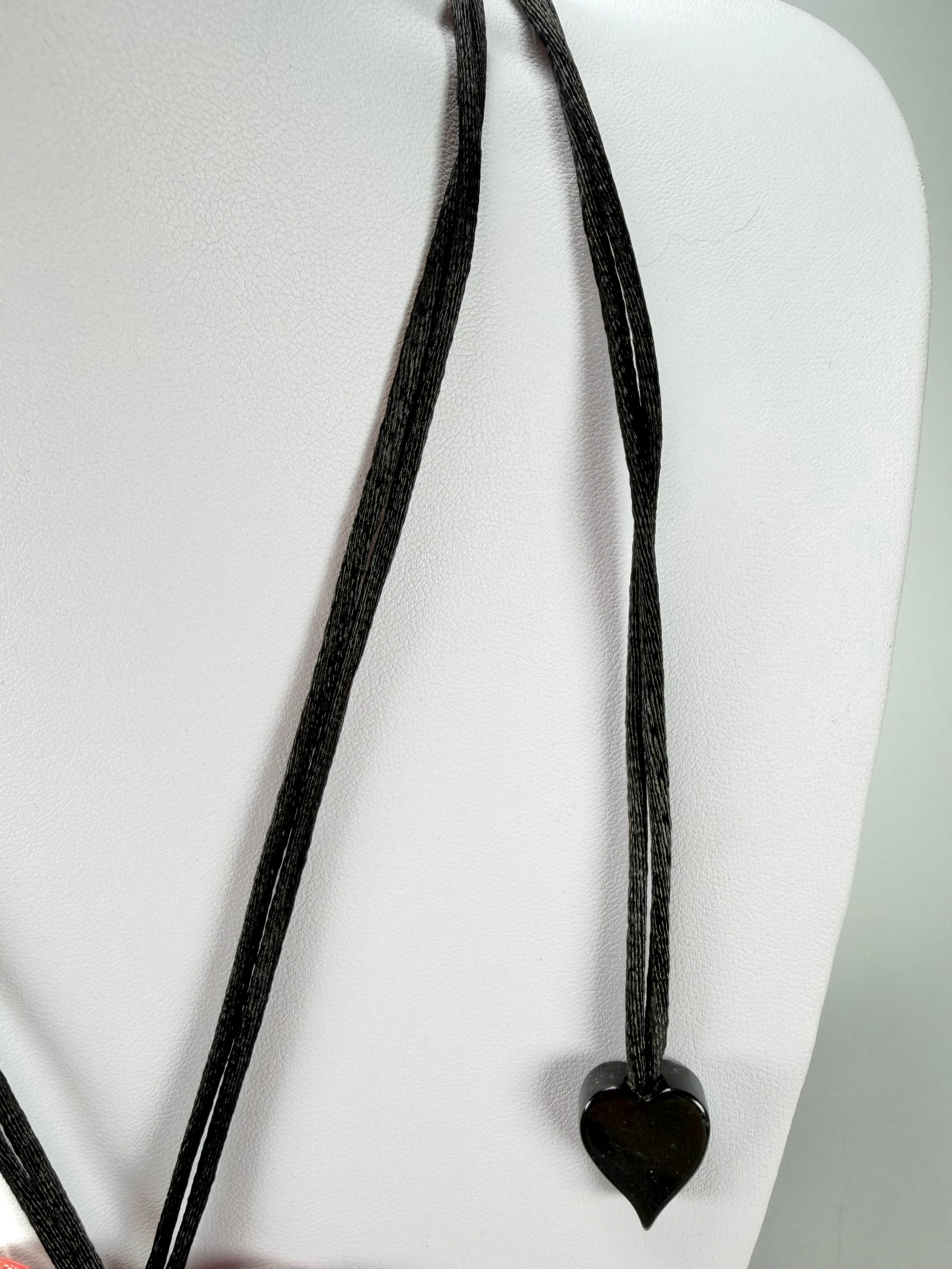 Zsiska - Luxus Pink Heart Pendant Resin Necklace ( 6350205PINKQ00 )