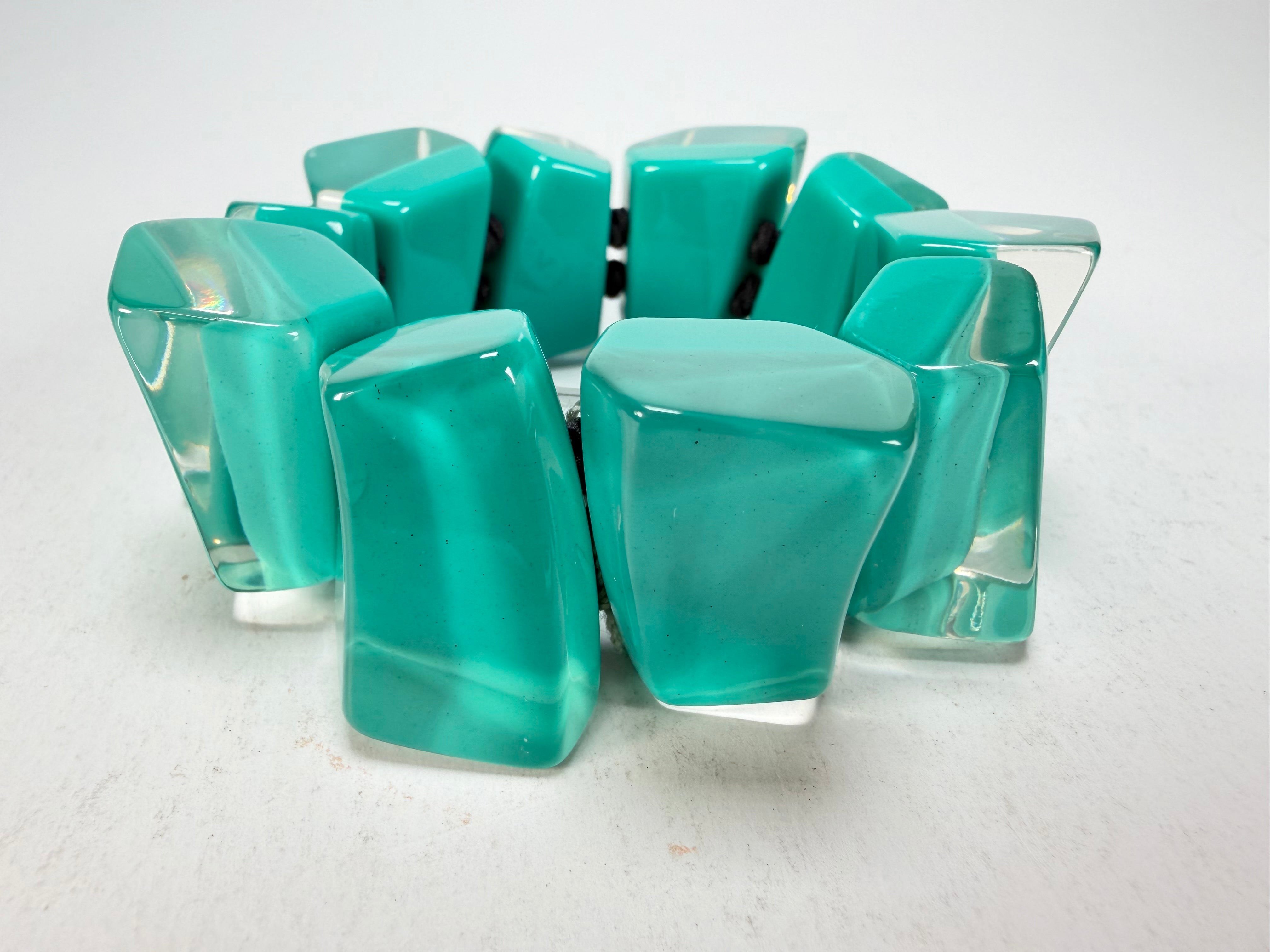 Zsiska - Emocion Turquoise Large Resin Bracelet ( 91503019268Q0M )