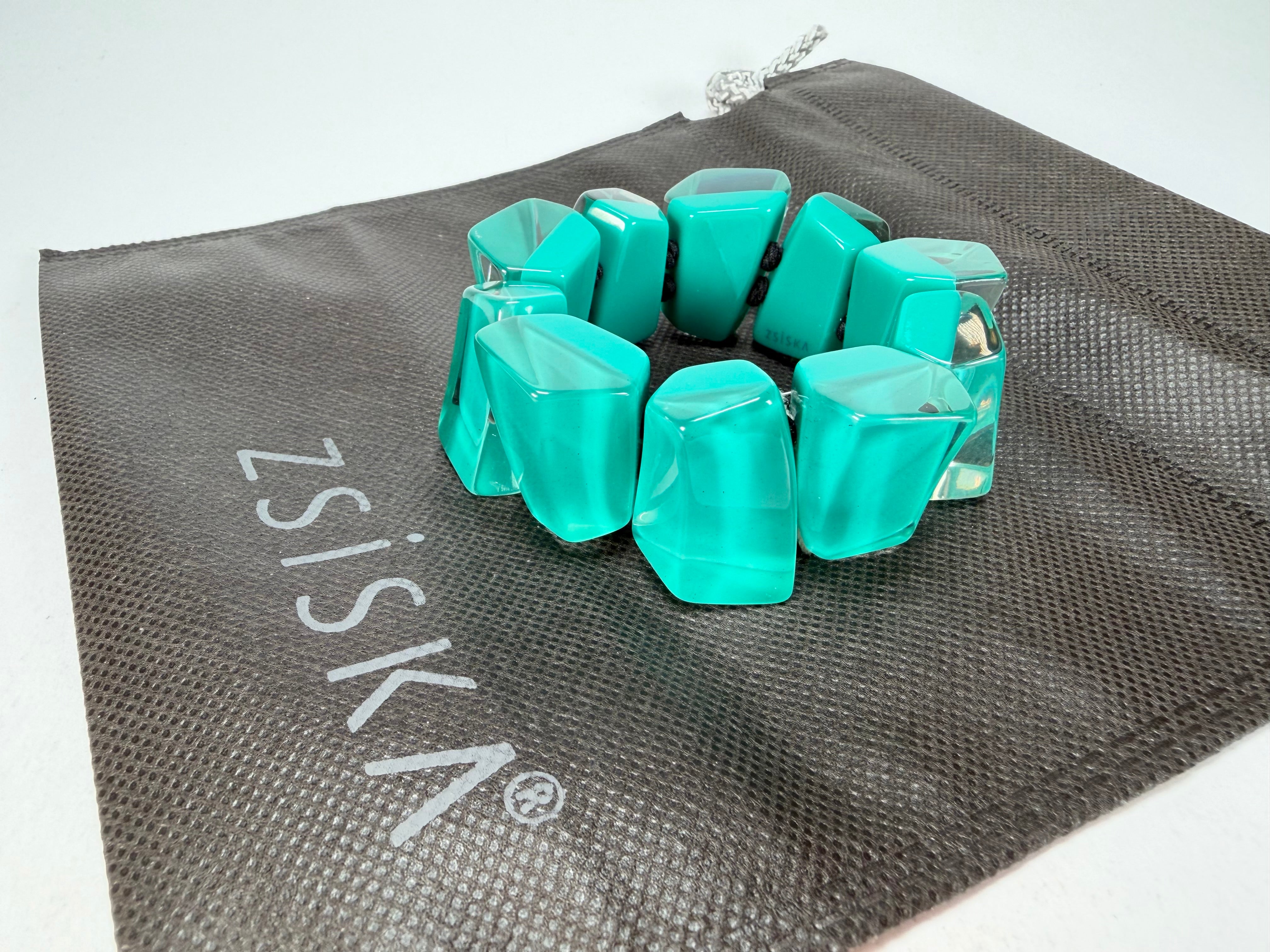 Zsiska - Emocion Turquoise Large Resin Bracelet ( 91503019268Q0M )