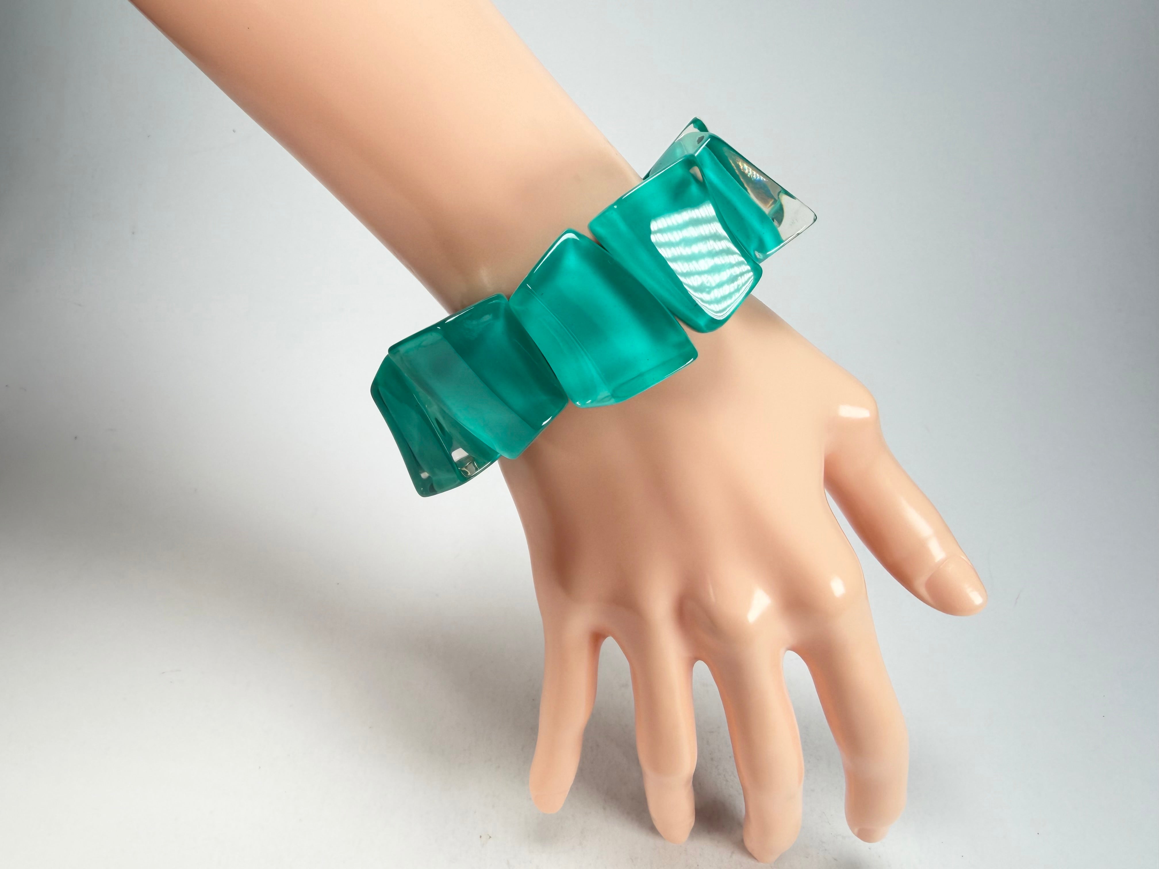 Zsiska - Emocion Turquoise Large Resin Bracelet ( 91503019268Q0M )