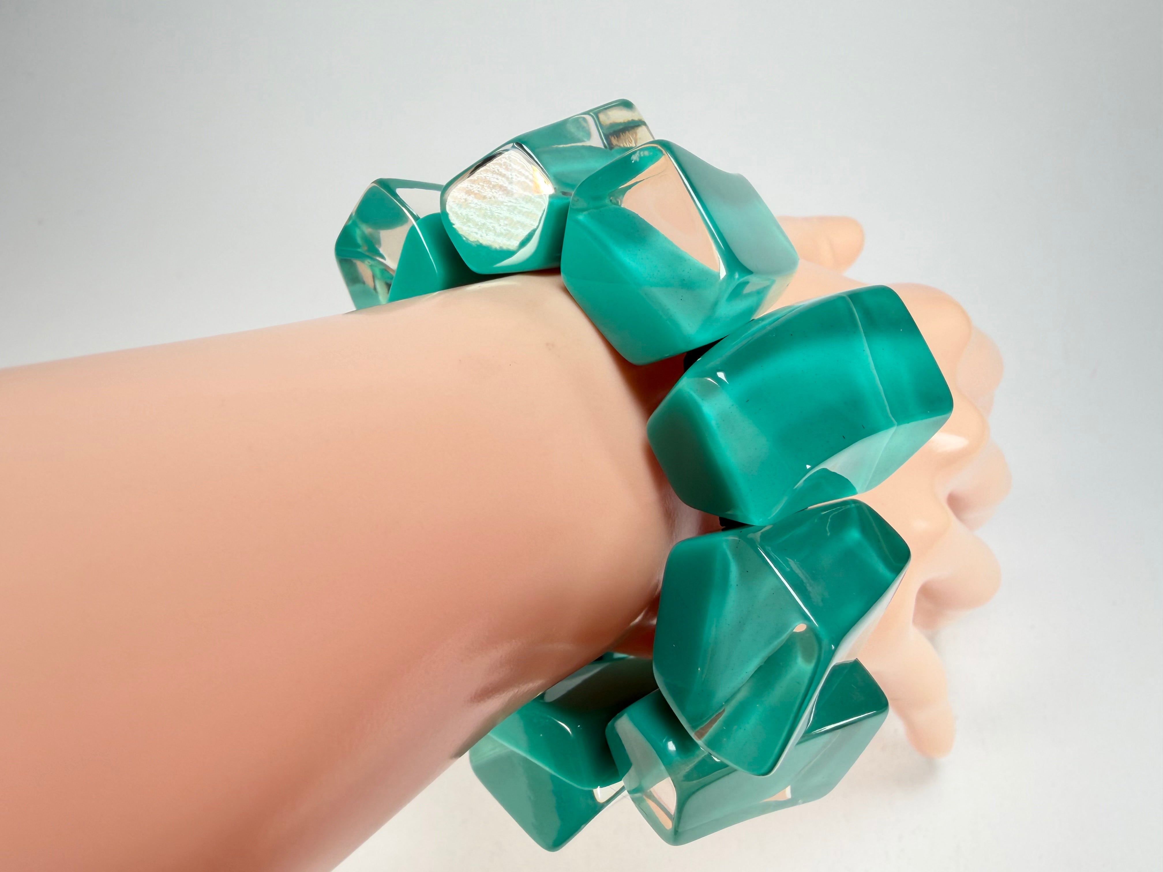 Zsiska - Emocion Turquoise Large Resin Bracelet ( 91503019268Q0M )