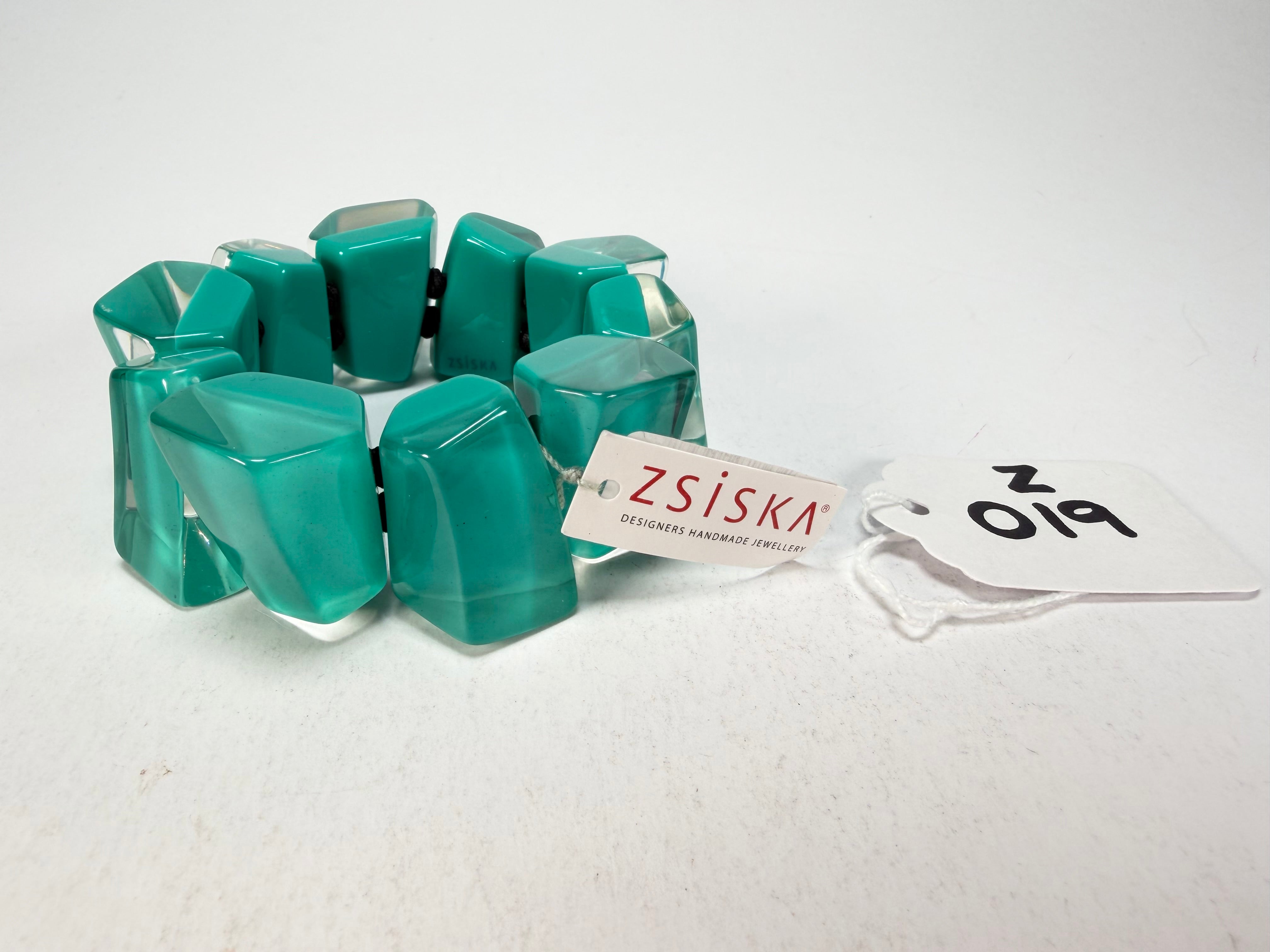 Zsiska - Emocion Turquoise Large Resin Bracelet ( 91503019268Q0M )