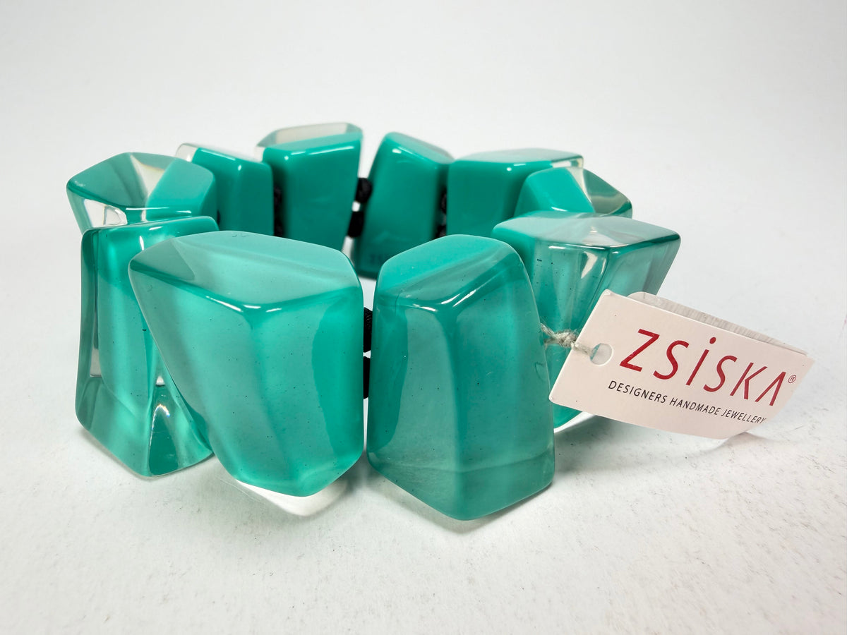 Zsiska - Emocion Turquoise Large Resin Bracelet ( 91503019268Q0M )