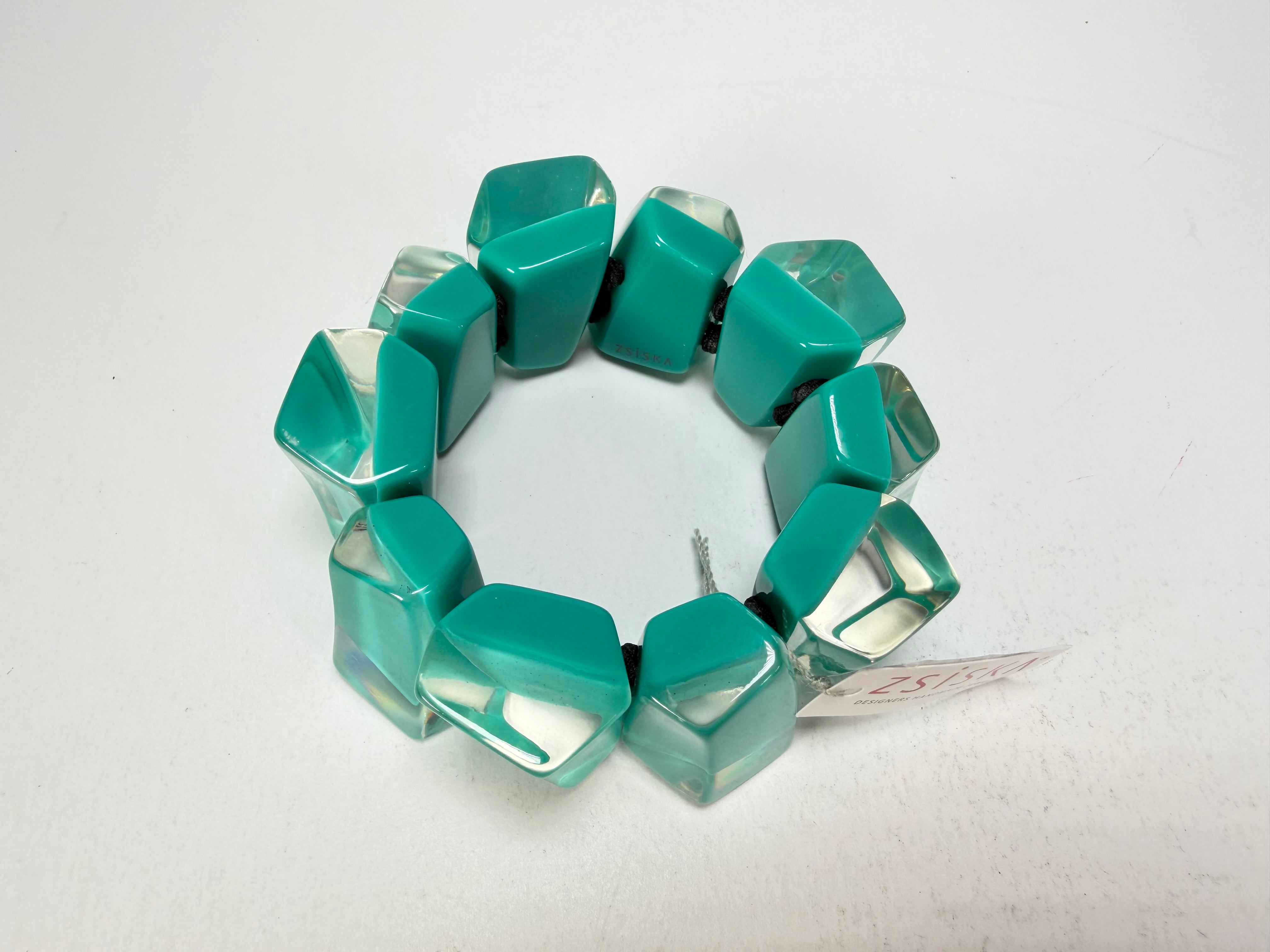 Zsiska - Emocion Turquoise Large Resin Bracelet ( 91503019268Q0M )