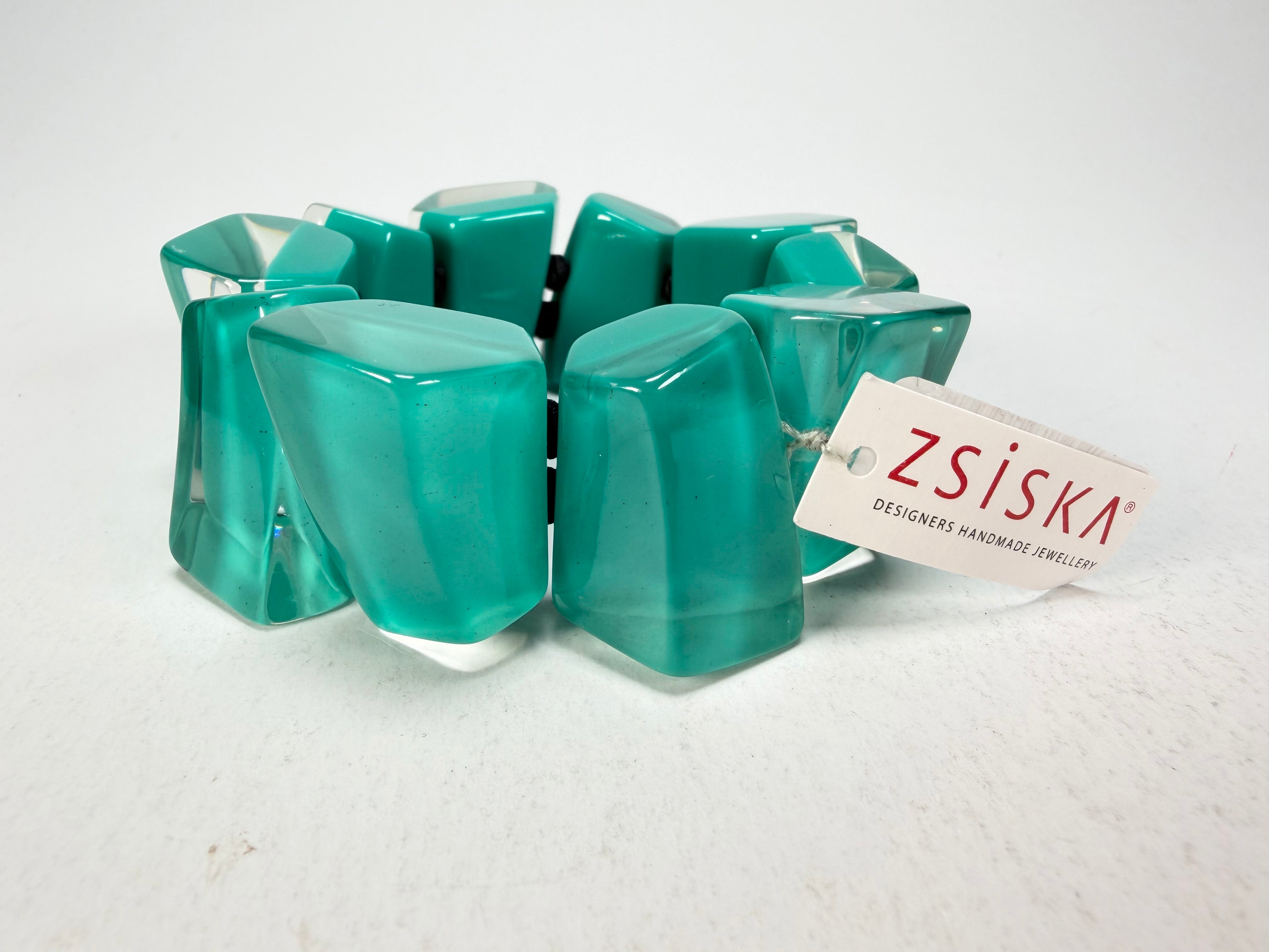 Zsiska - Emocion Turquoise Large Resin Bracelet ( 91503019268Q0M )