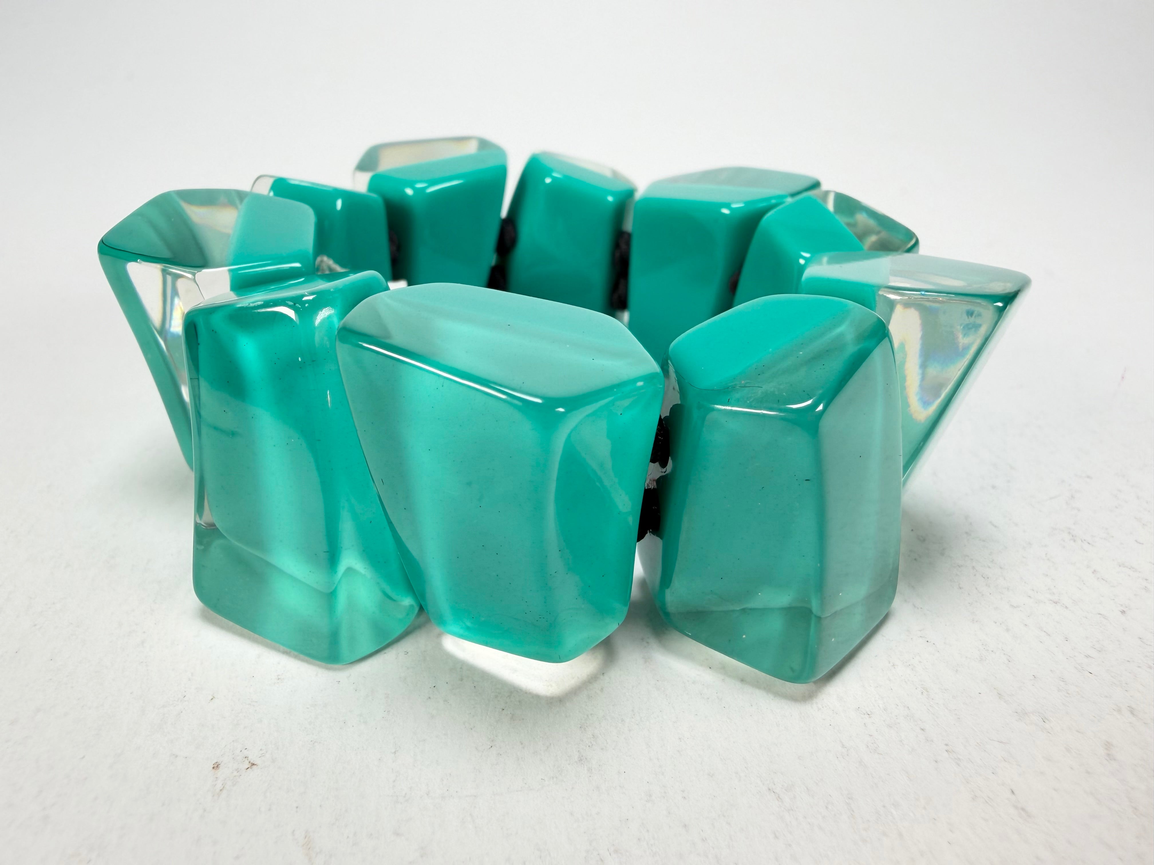 Zsiska - Emocion Turquoise Large Resin Bracelet ( 91503019268Q0M )