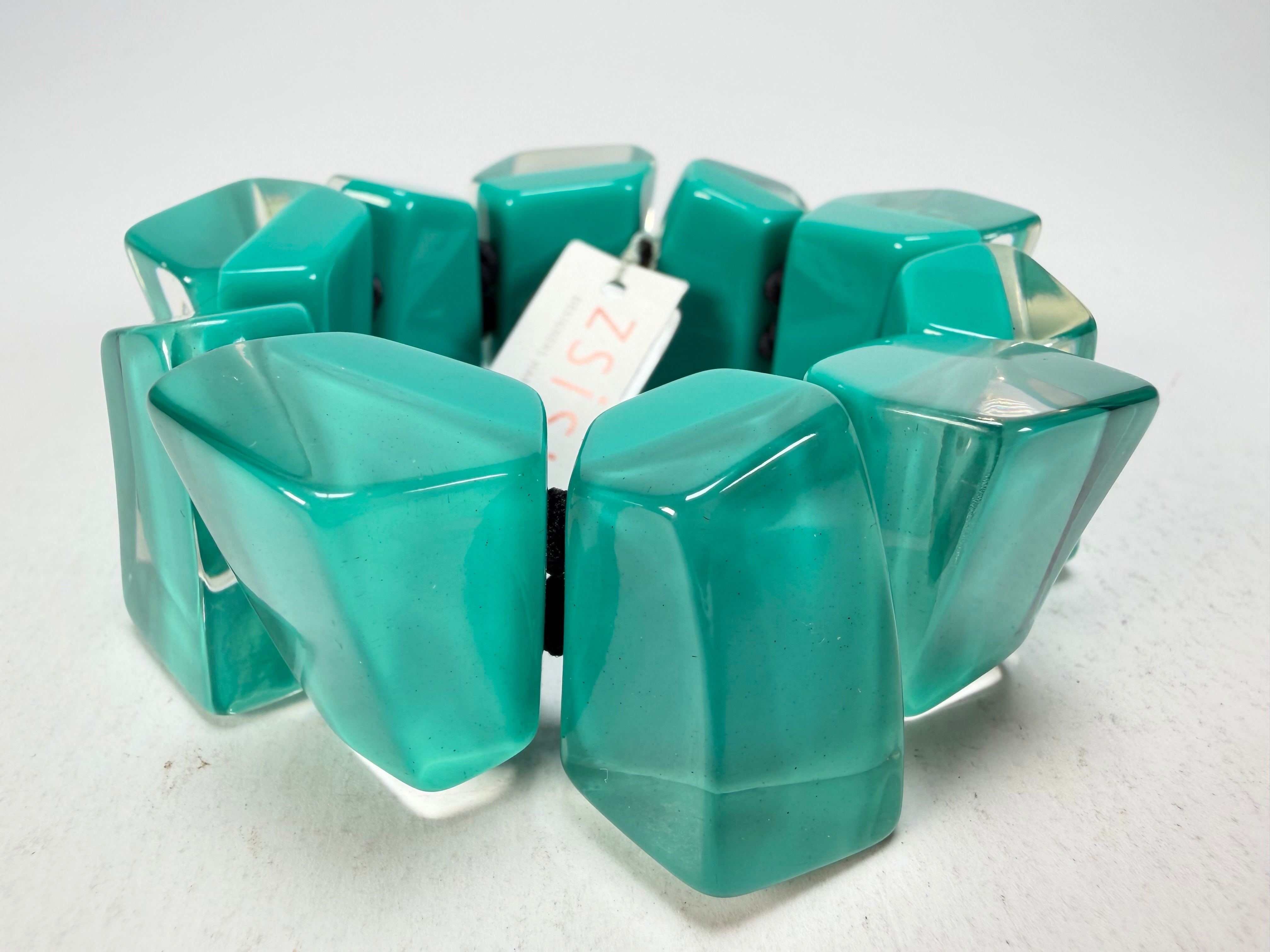 Zsiska - Emocion Turquoise Large Resin Bracelet ( 91503019268Q0M )